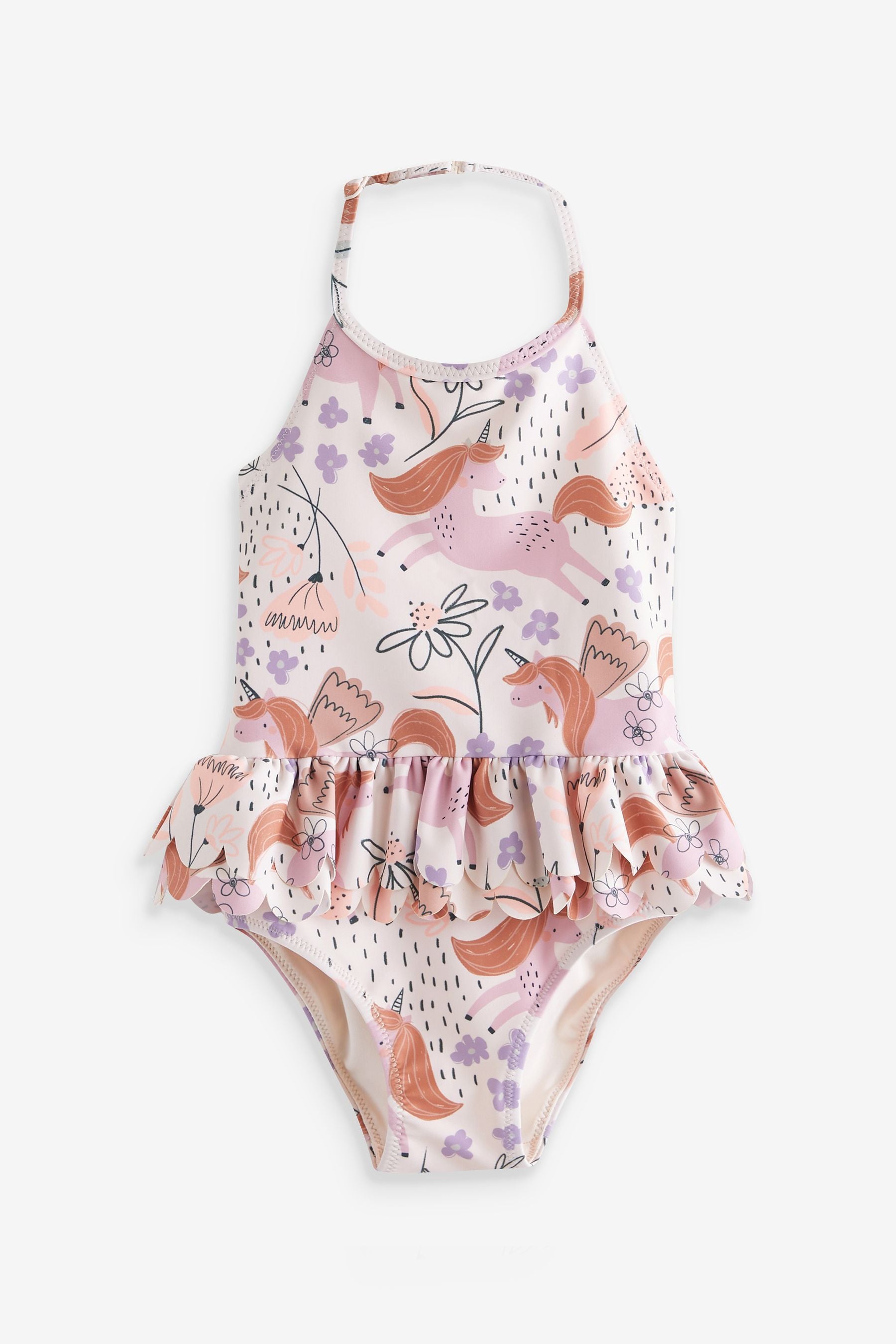 Pink Unicorn Skirted Swimsuit (3mths-7yrs)