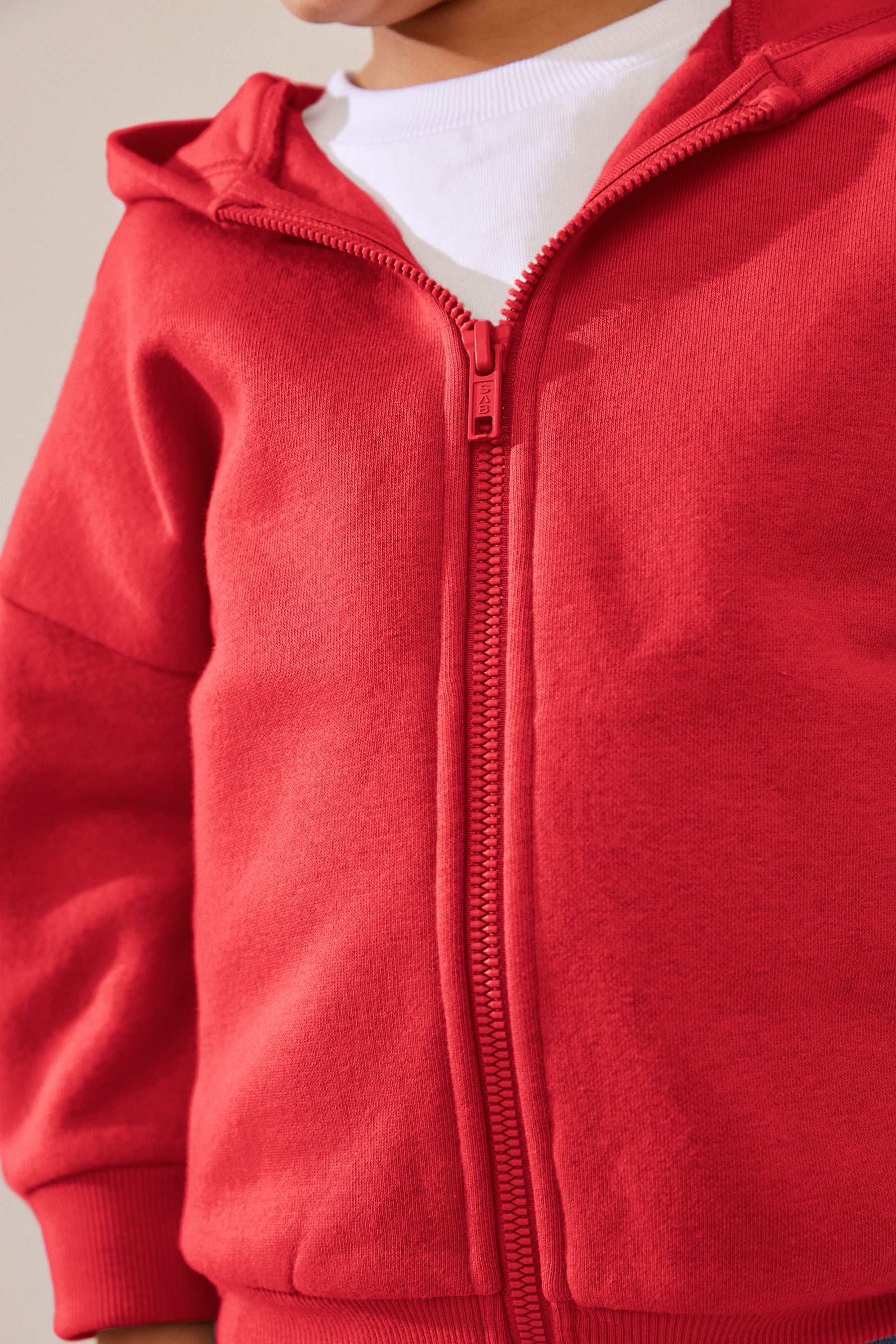 Coral Pink Zip Through Hoodie (3mths-7yrs)