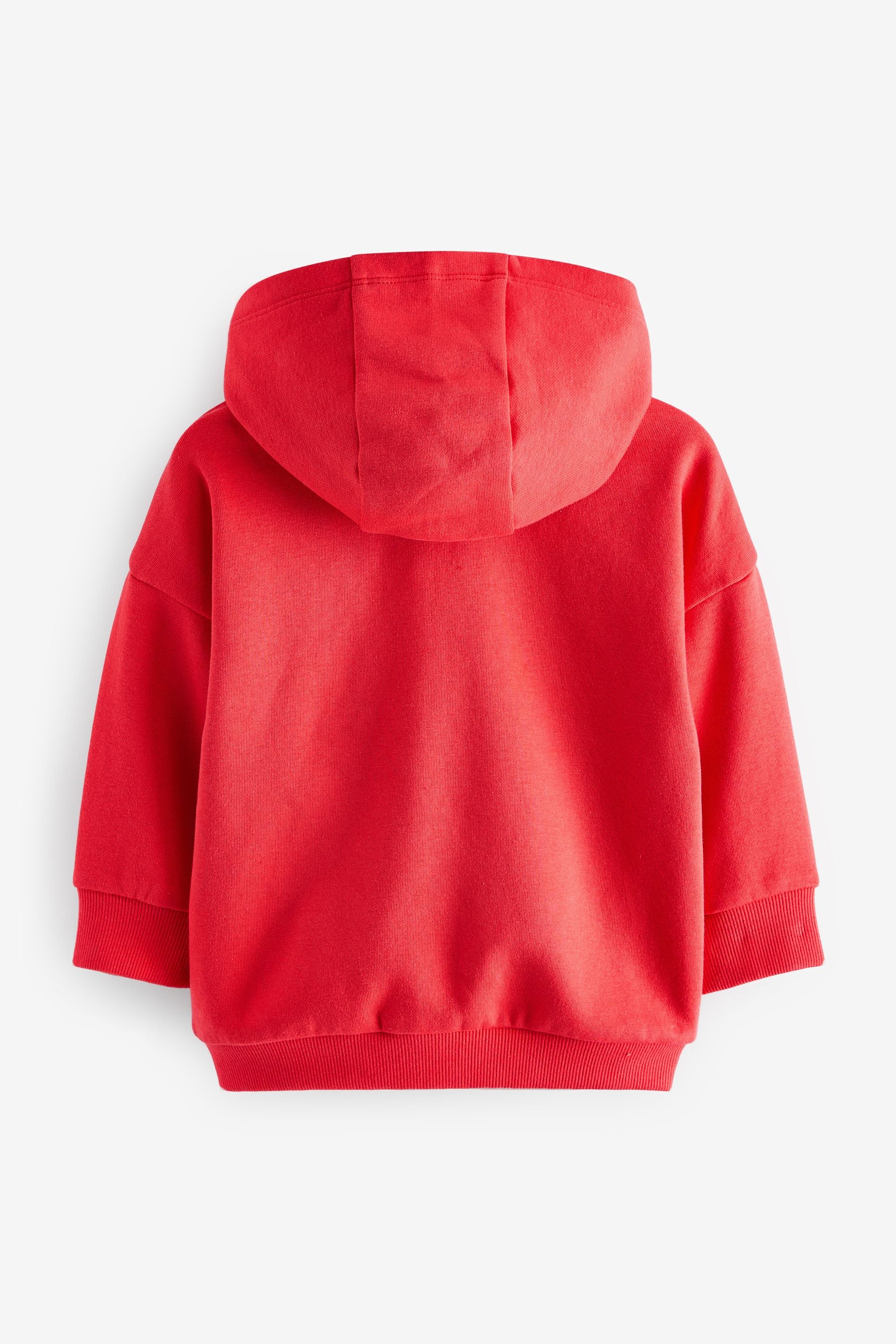 Coral Pink Zip Through Hoodie (3mths-7yrs)