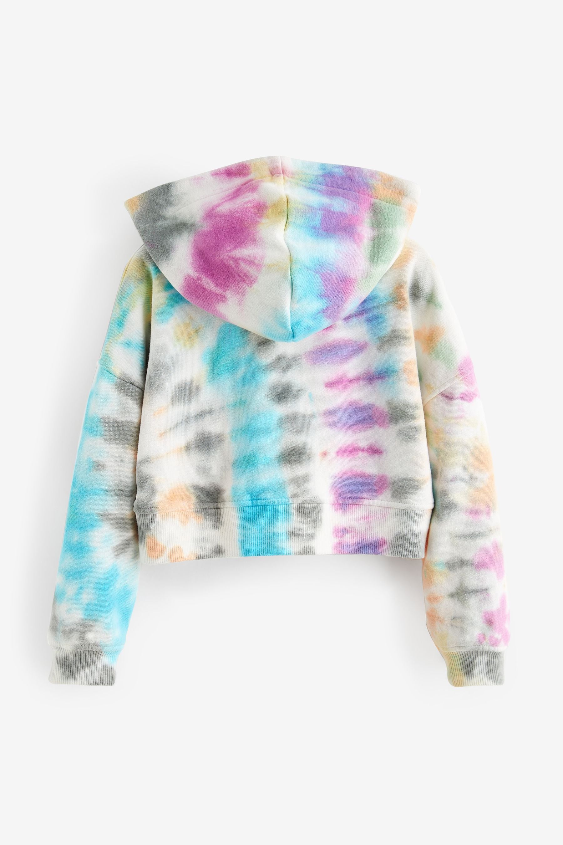 Multi Tie Dye Cropped Hoodie (3-16yrs)