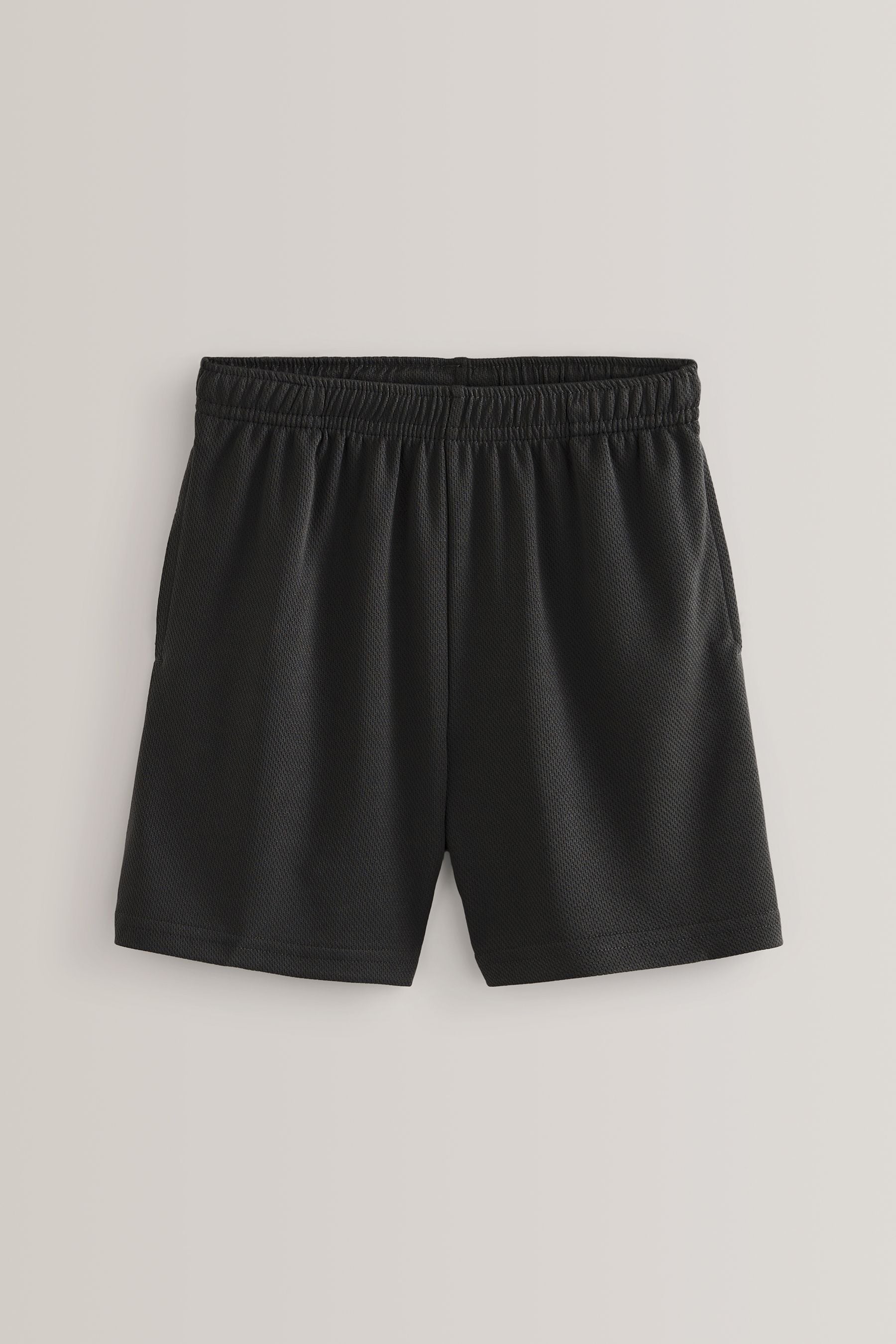 Black Single Sports Shorts (3-16yrs)