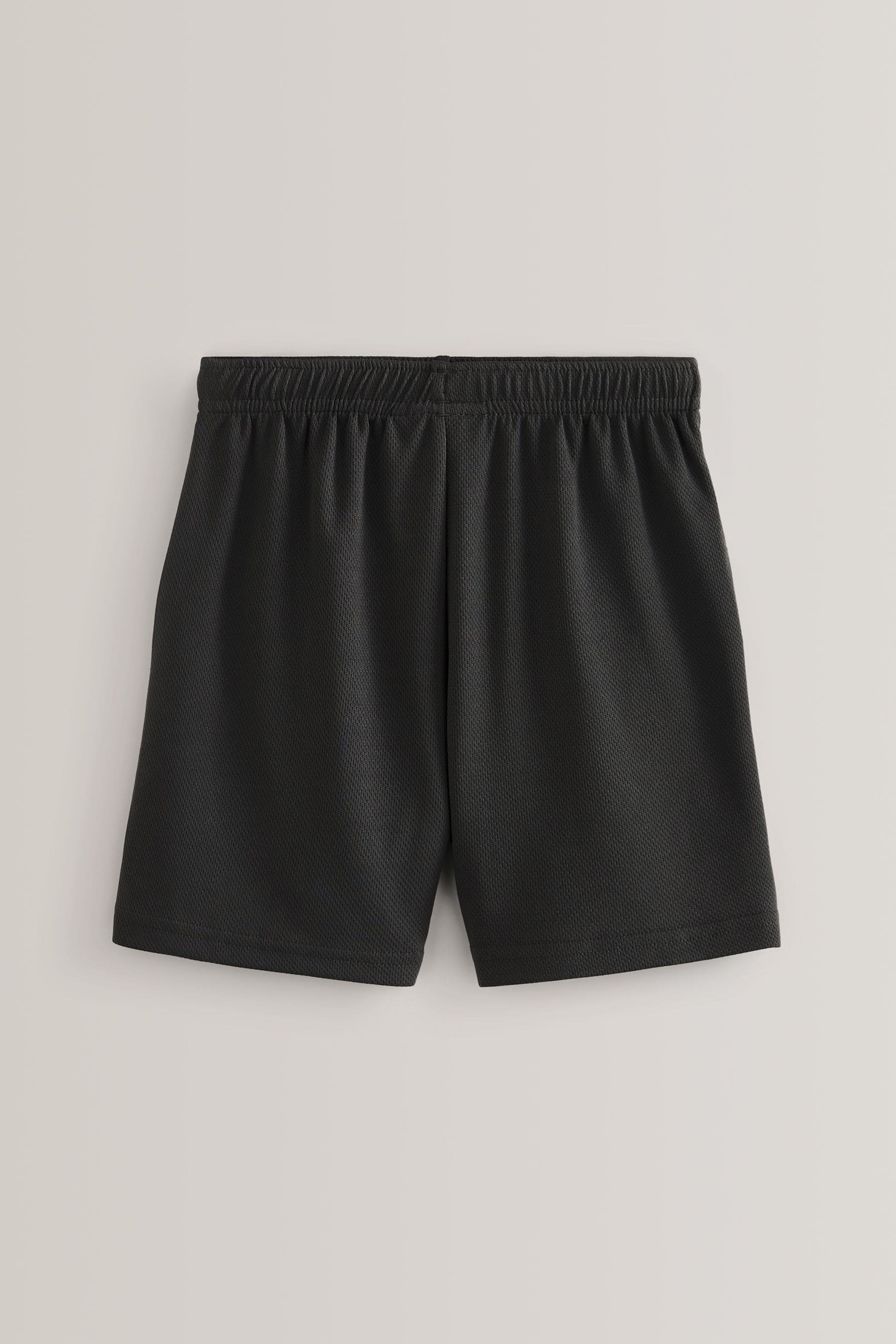 Black Single Sports Shorts (3-16yrs)