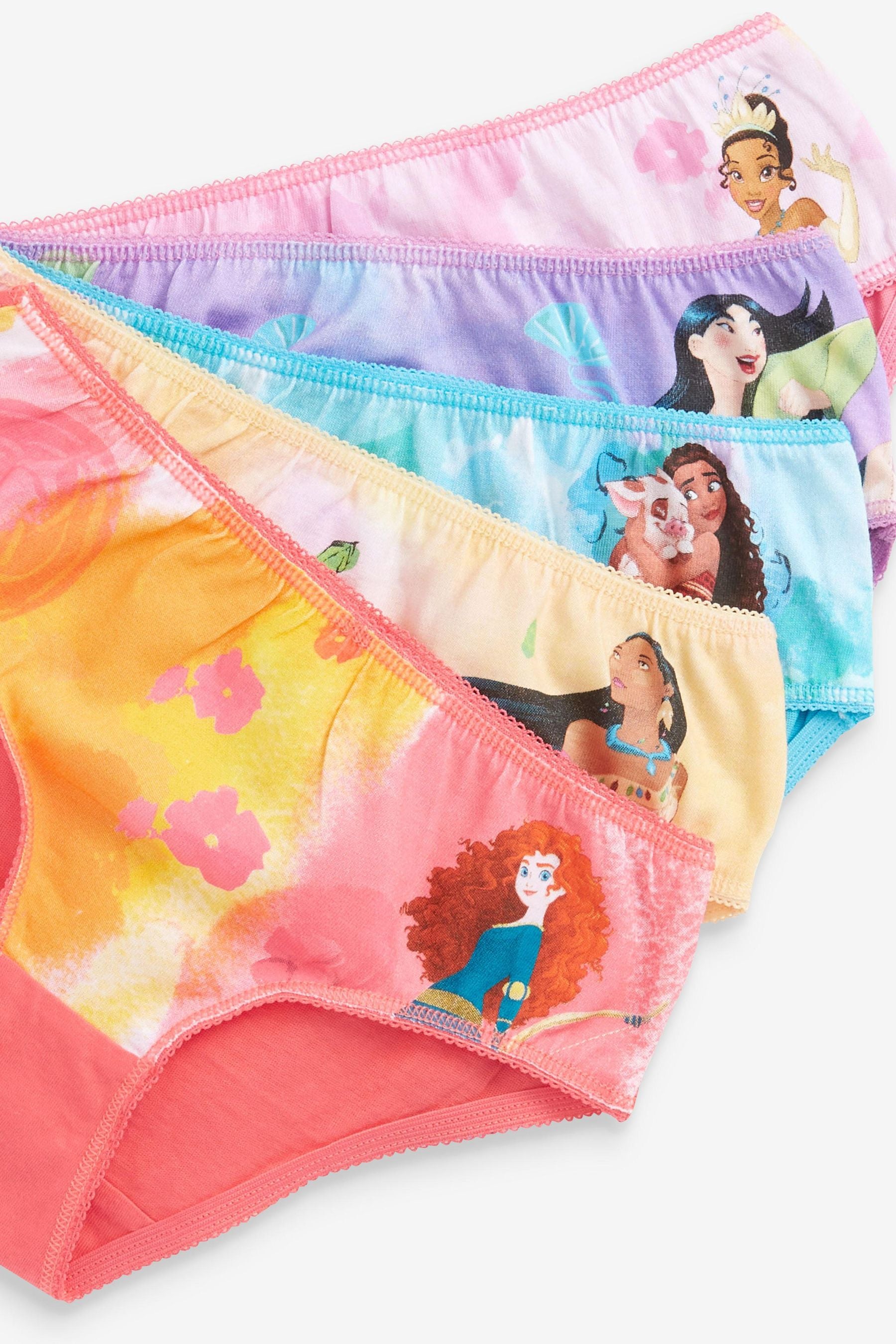 Multi Brights 5 Pack Disney™ Princess Briefs (1.5-8yrs)