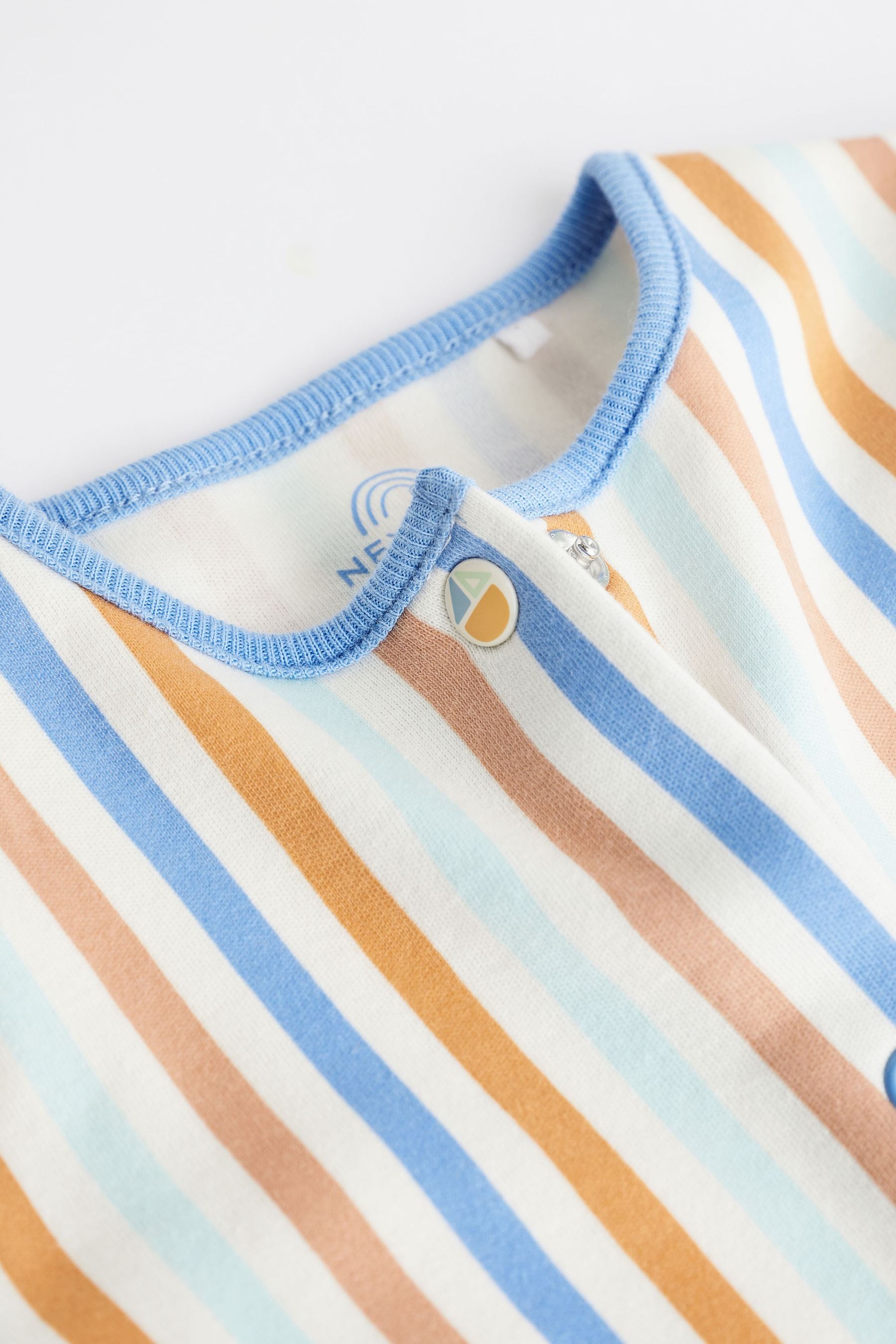 Multi Stripe Baby Sleepsuits 3 Pack (0mths-3yrs)