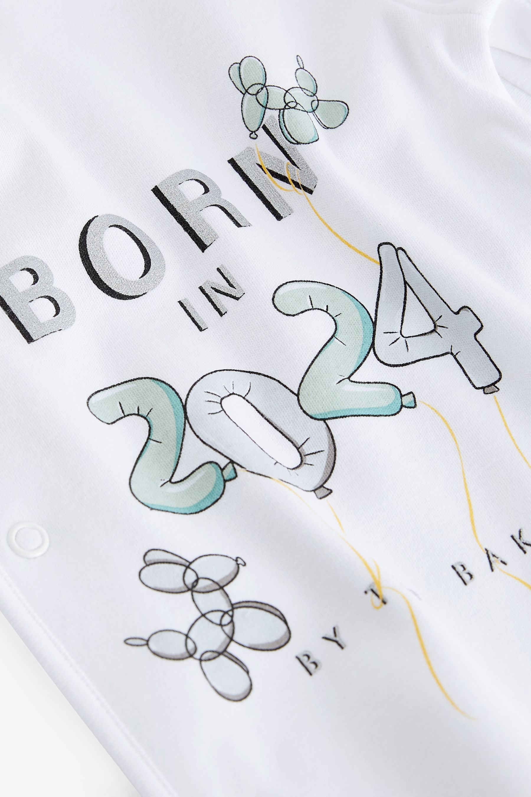 Baker by Ted Baker Born in 2024 White Sleepsuit