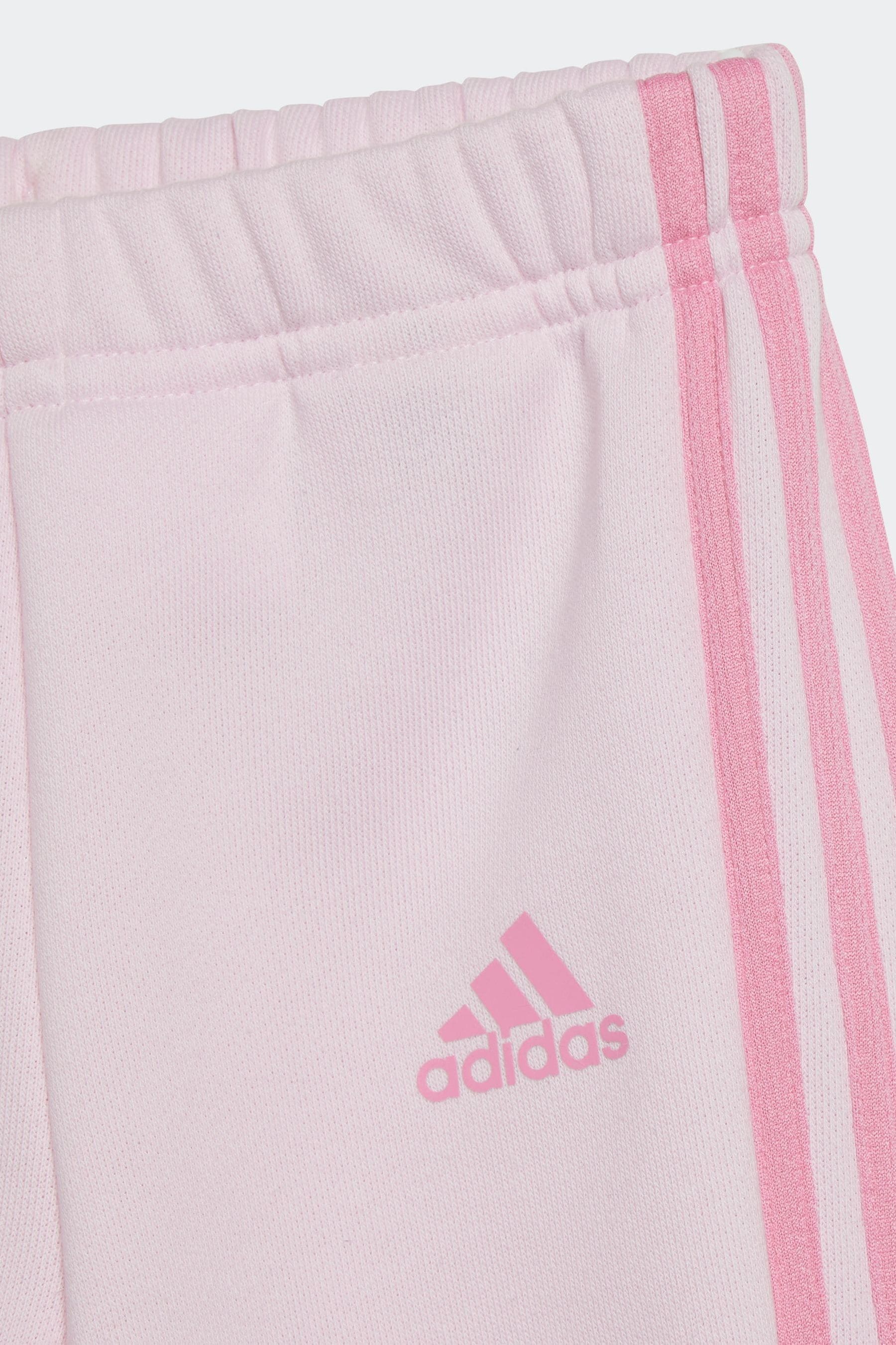 Pink adidas Sportswear Essentials Allover Print Jogger Set