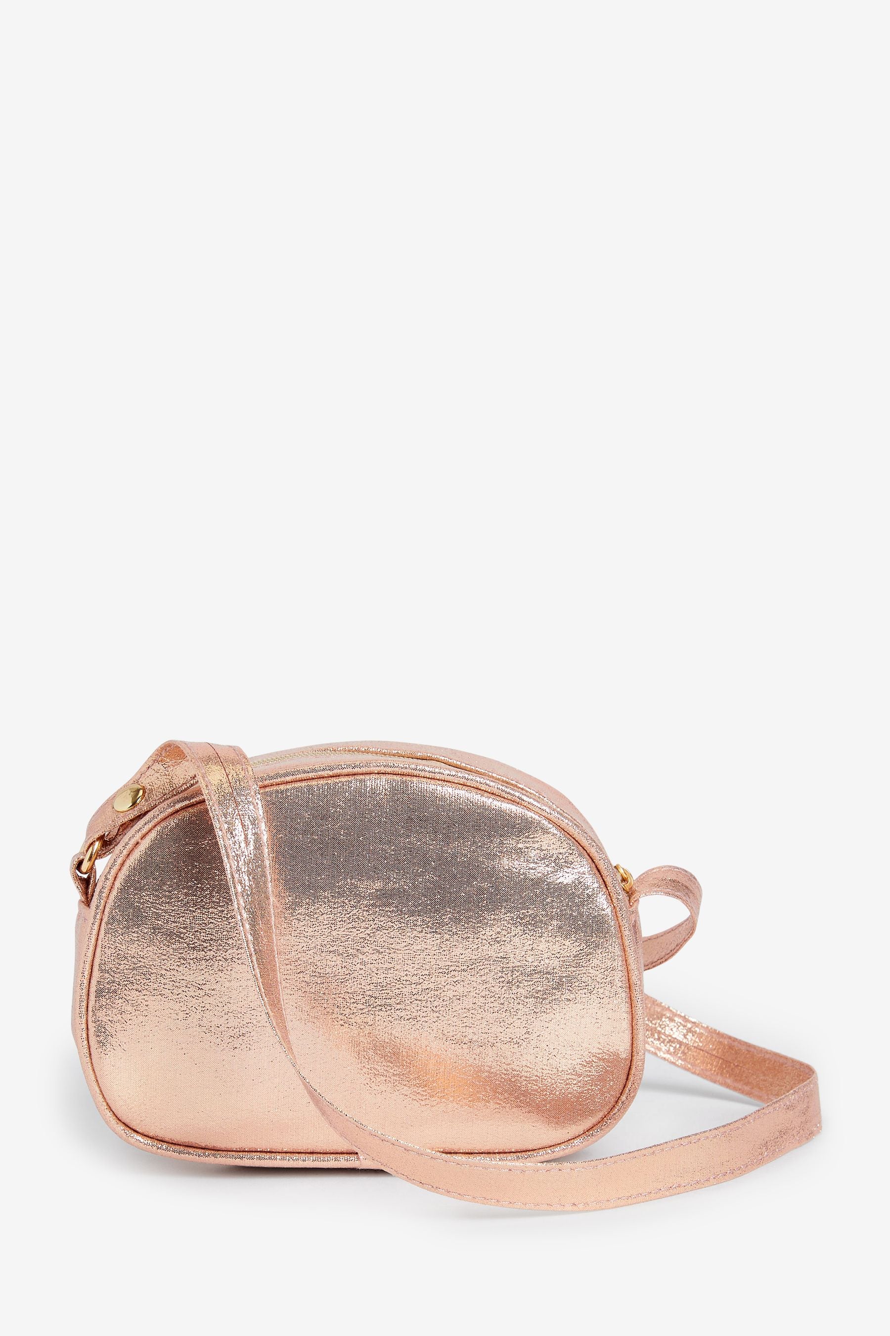 Rose Gold Bow Cross-Body Bag