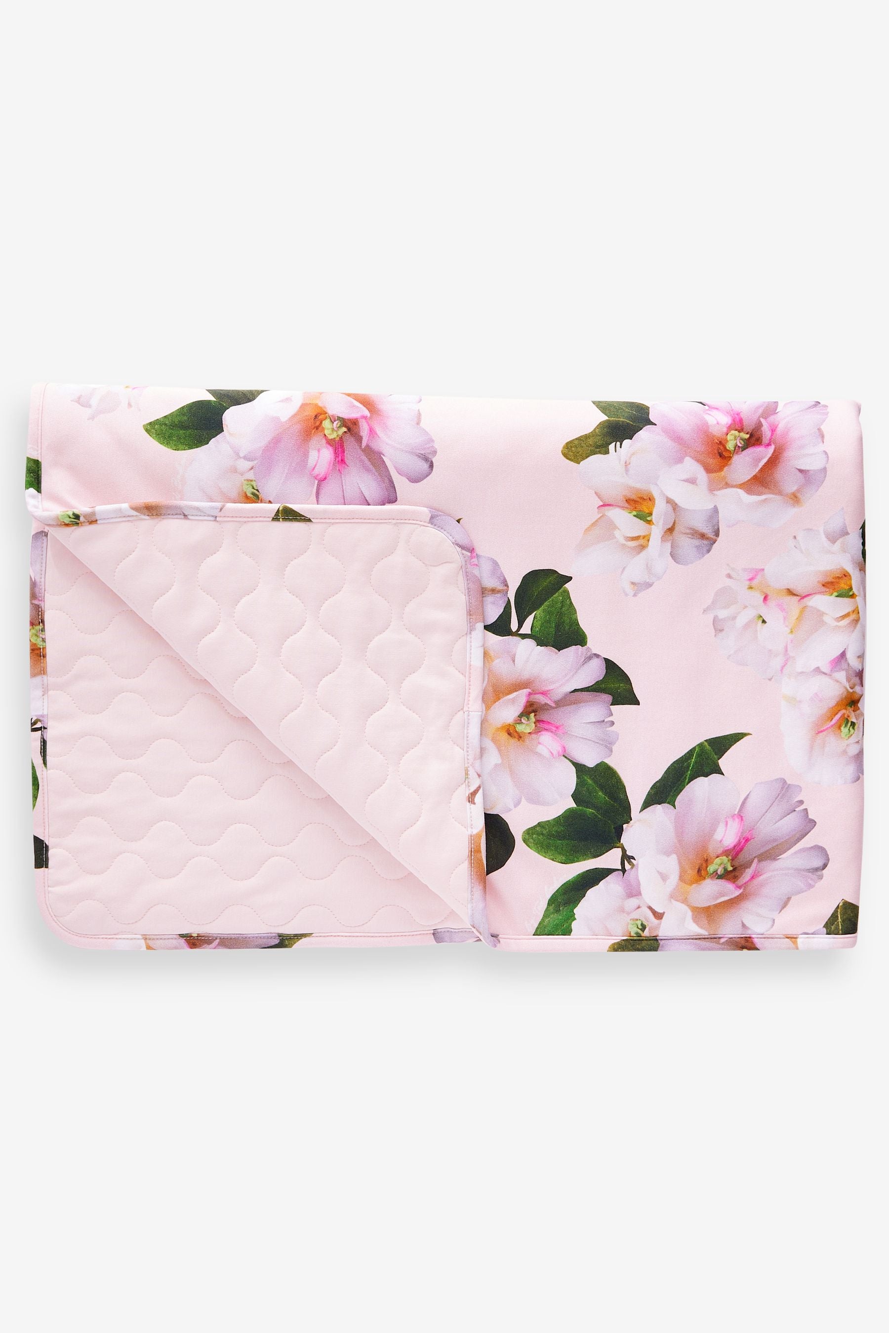 Baker by Ted Baker Pink Floral 100% Cotton Blanket