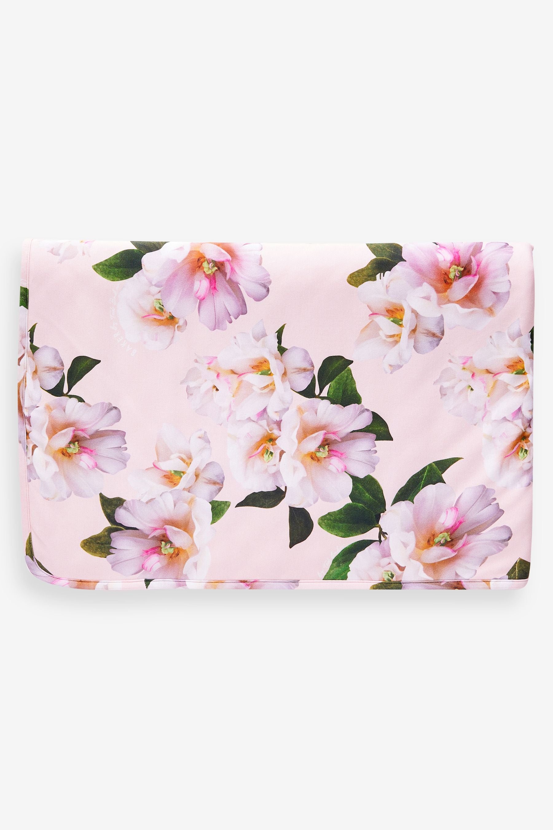 Baker by Ted Baker Pink Floral 100% Cotton Blanket