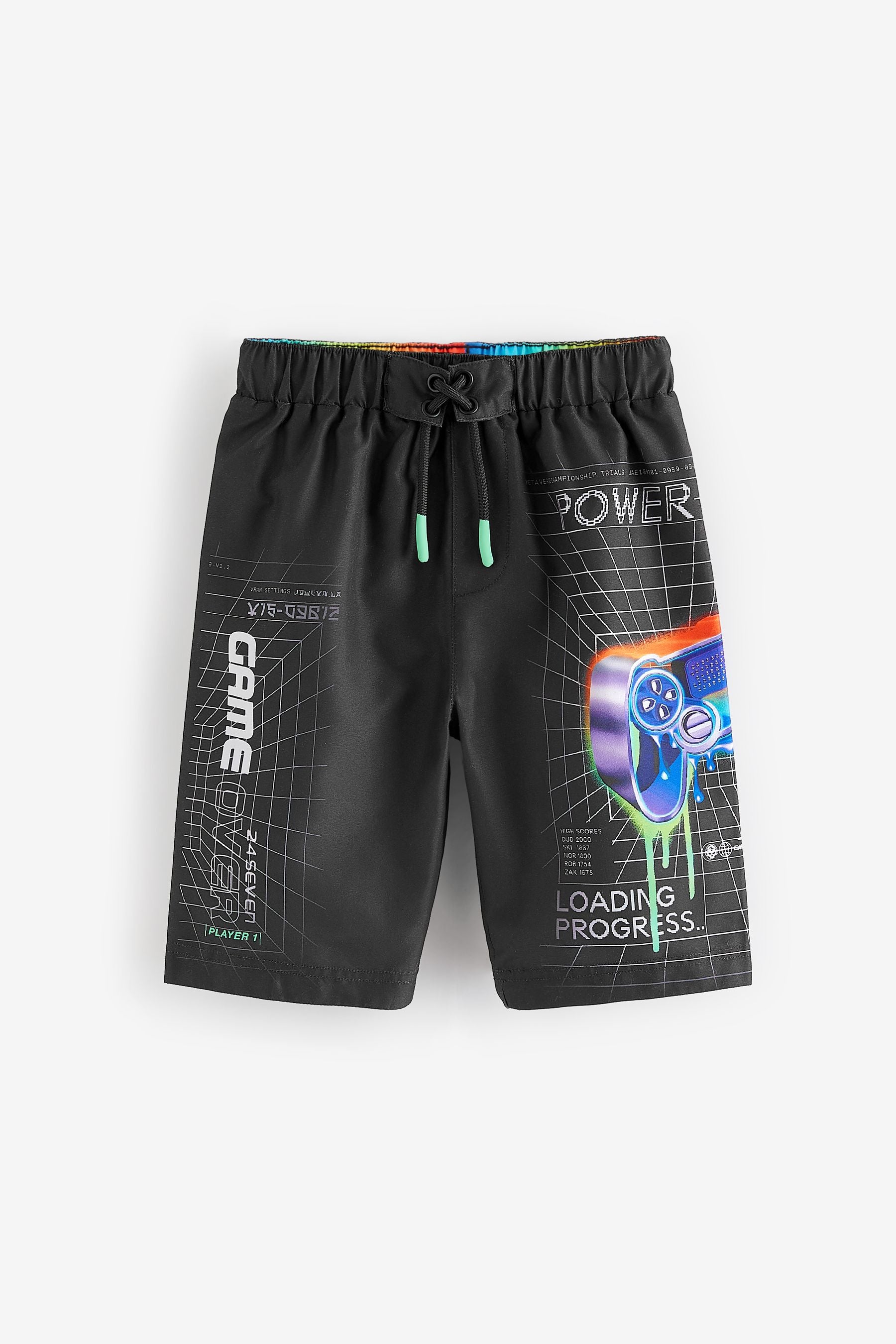 Black Board Swim Shorts (3-16yrs)