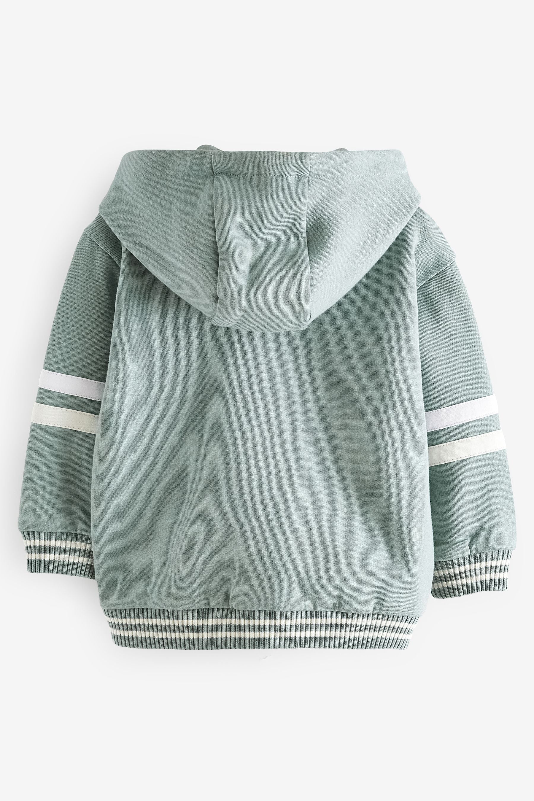 Mint Green Hooded Varsity Jacket (3mths-7yrs)