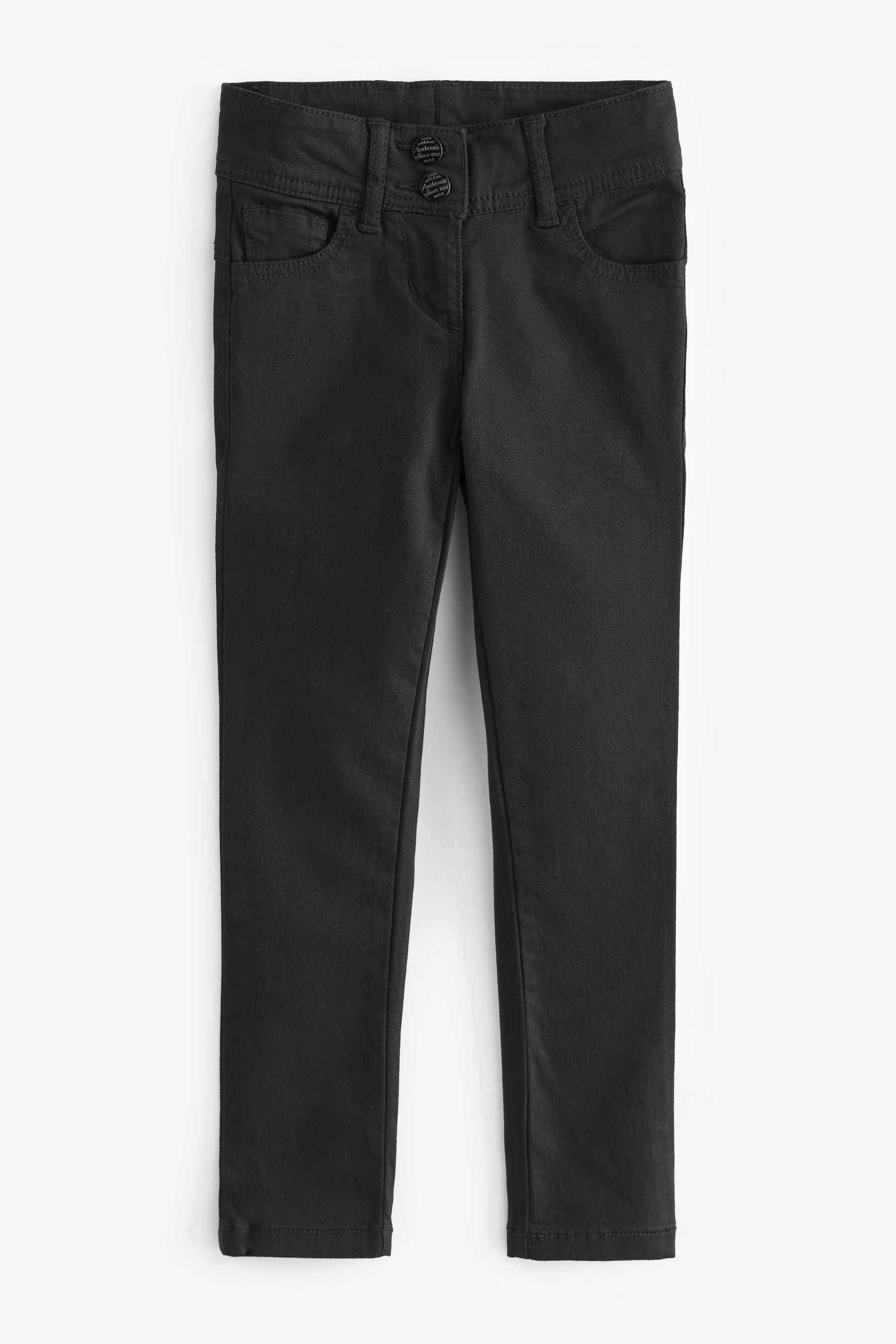 Black Skinny Jean Style Cotton-Rich School Trousers (3-16yrs)