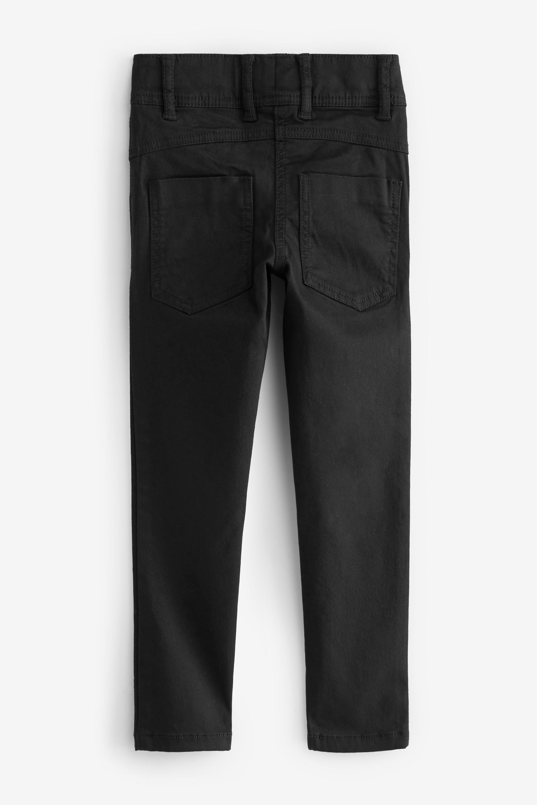 Black Skinny Jean Style Cotton-Rich School Trousers (3-16yrs)