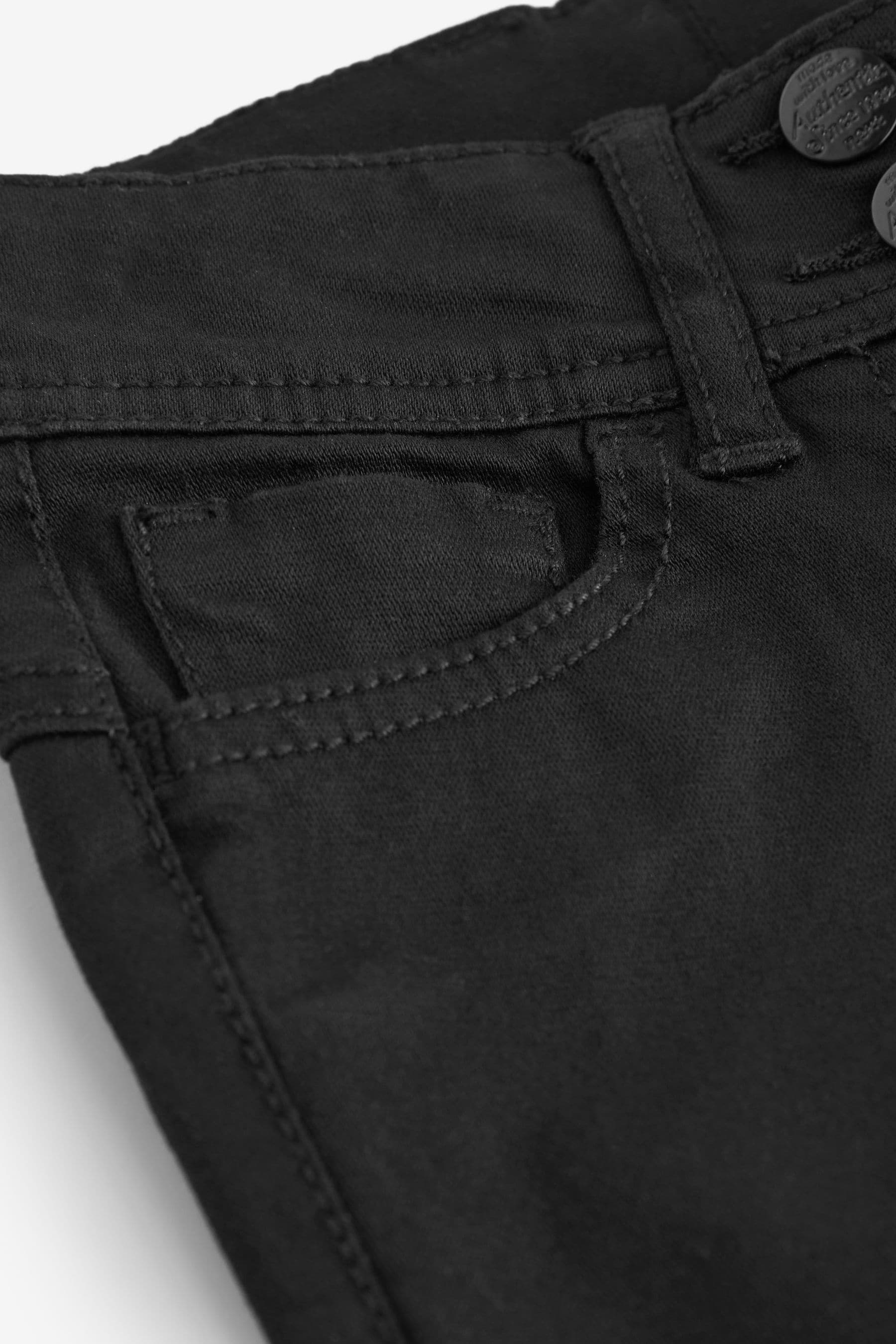 Black Skinny Jean Style Cotton-Rich School Trousers (3-16yrs)