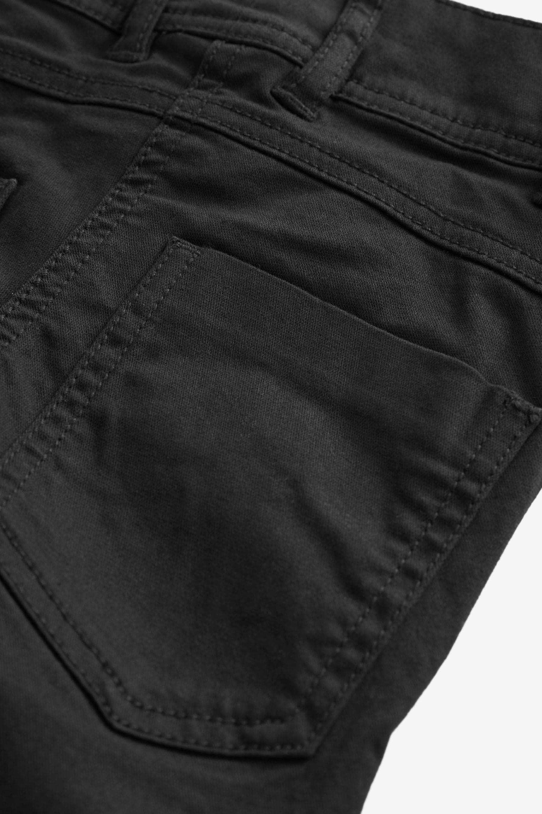 Black Skinny Jean Style Cotton-Rich School Trousers (3-16yrs)