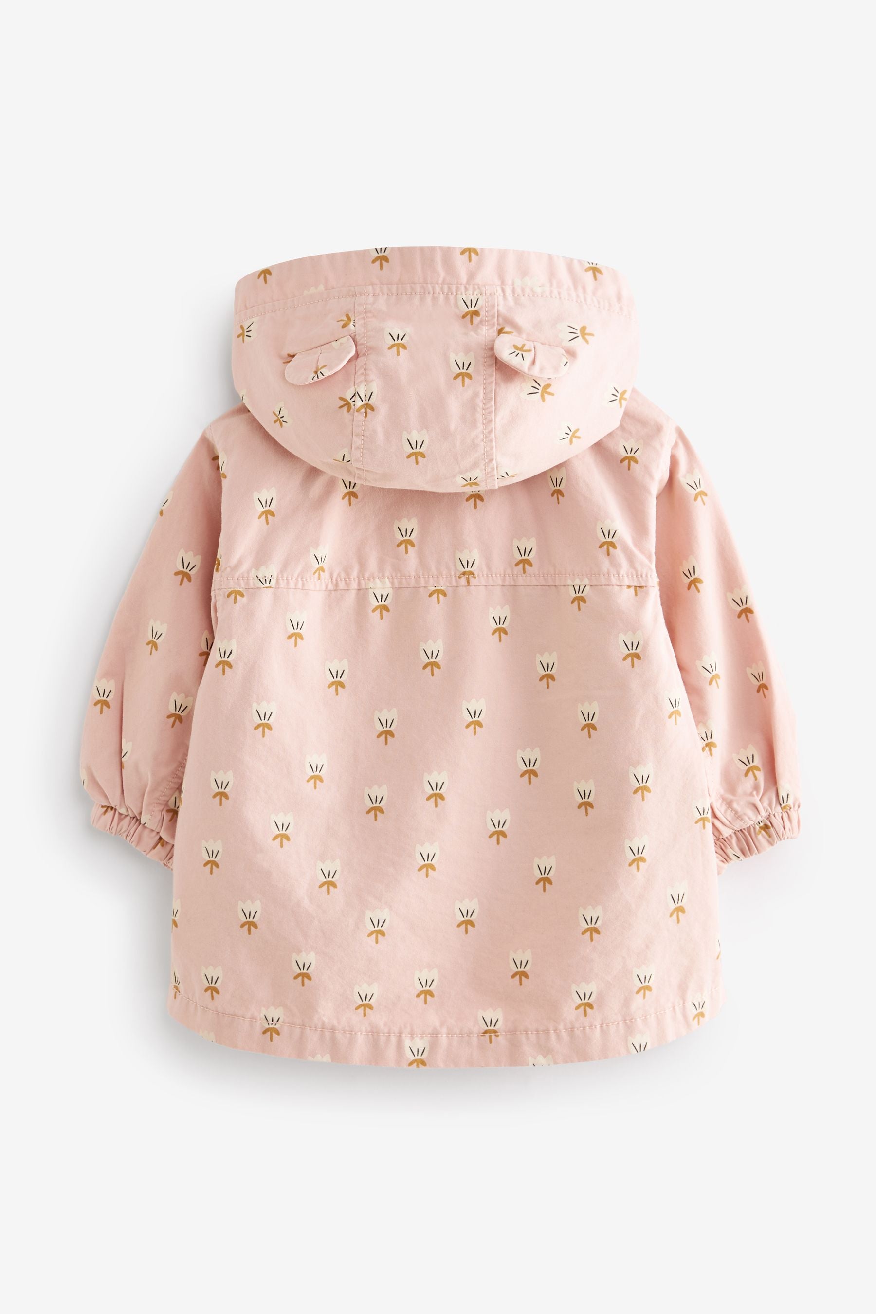 Pink Shower Resistant Cotton Trench Coat (3mths-7yrs)