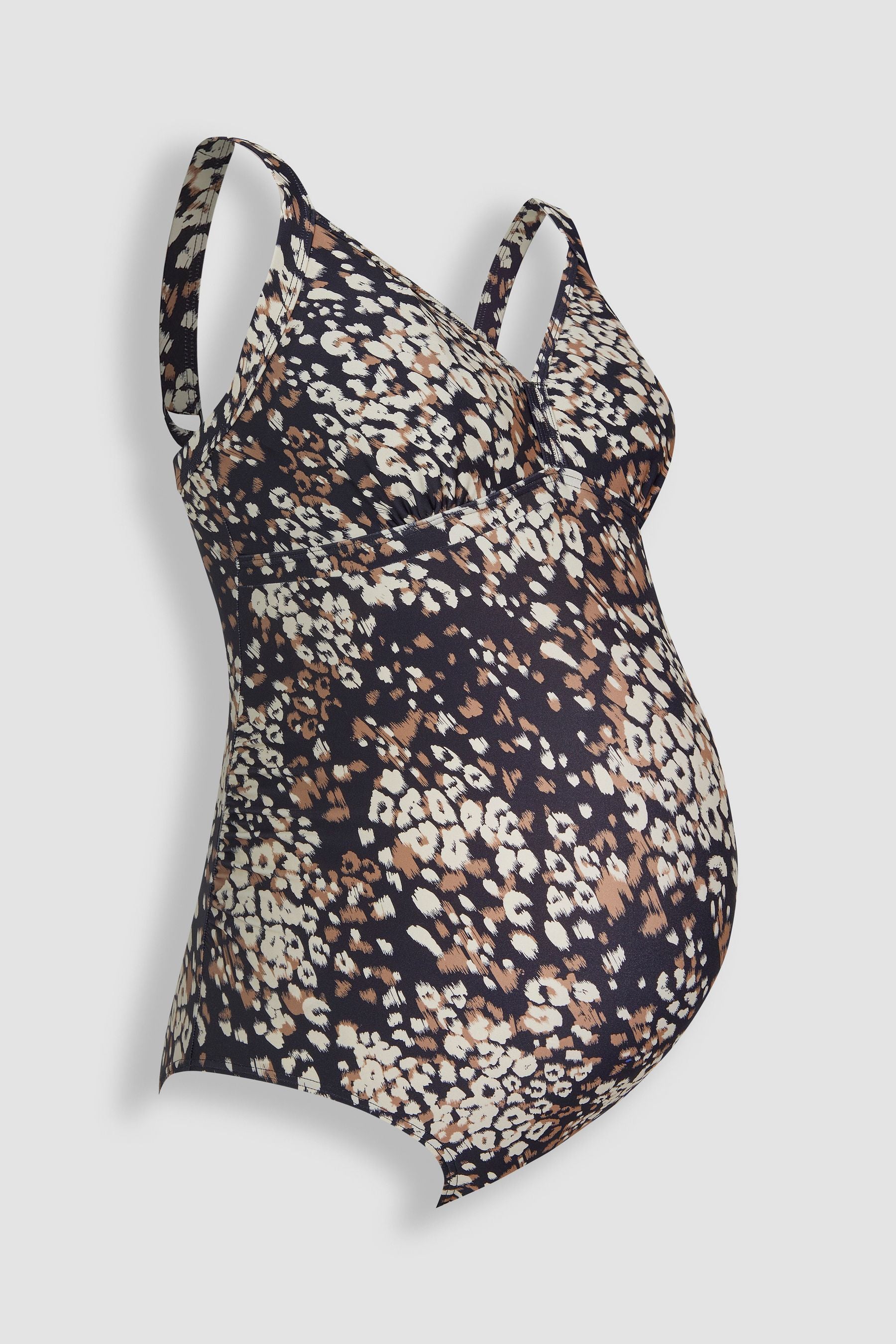 Black JoJo Maman Bébé Animal Print Maternity Swimsuit