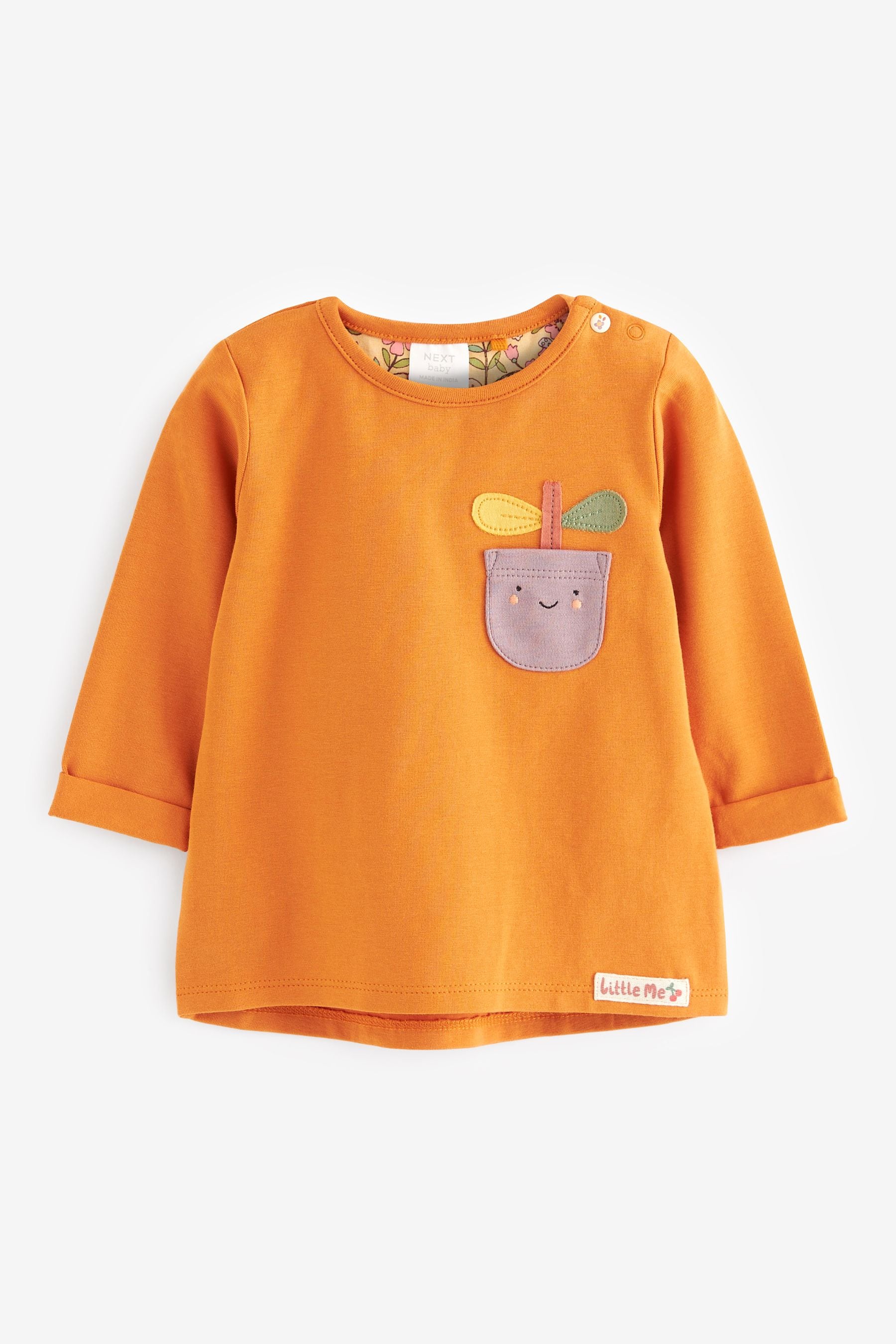 Orange/Purple Character Baby Long Sleeve Tops 4 Pack