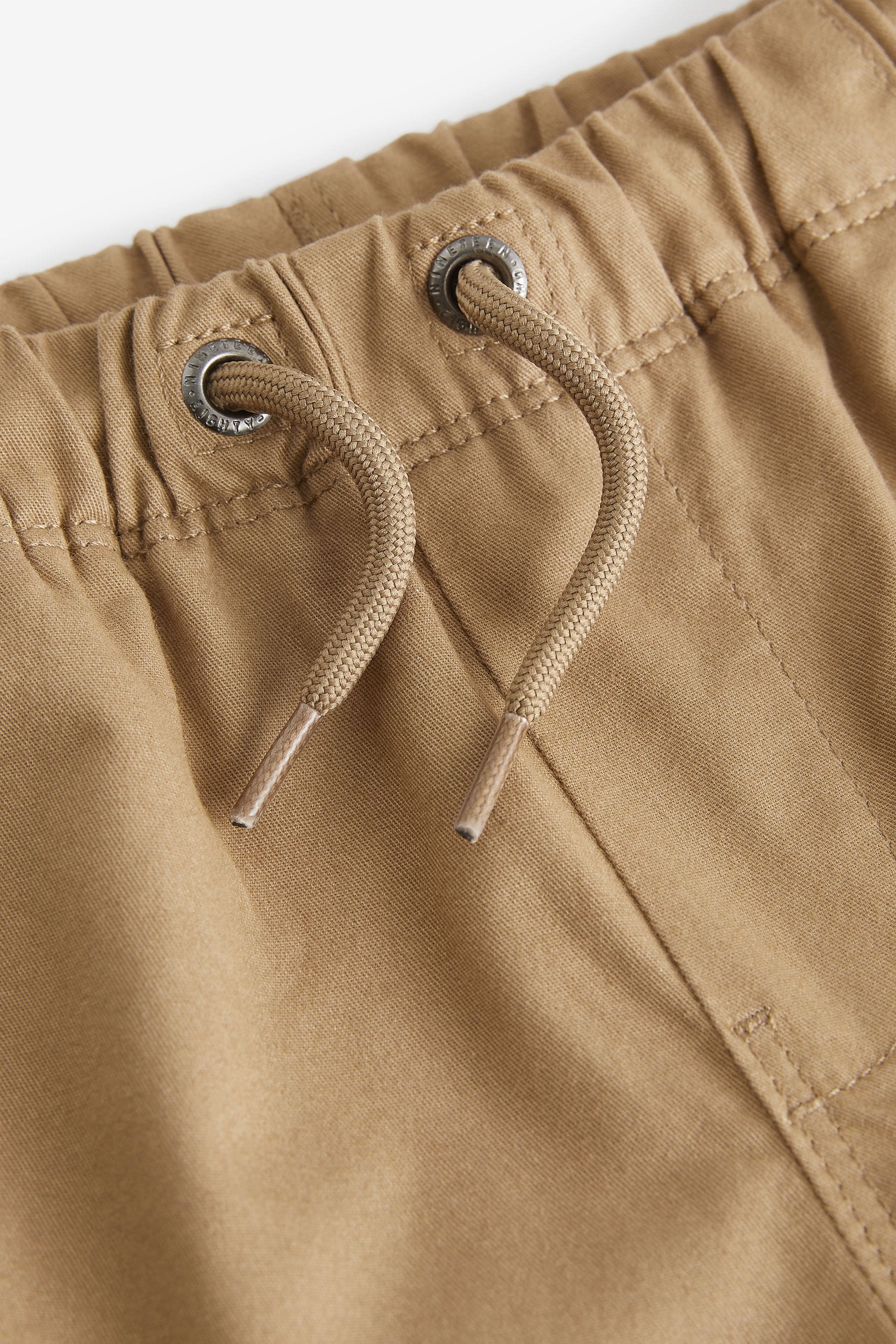 Tan Brown 100% Cotton Pull-On Shorts (3mths-7yrs)