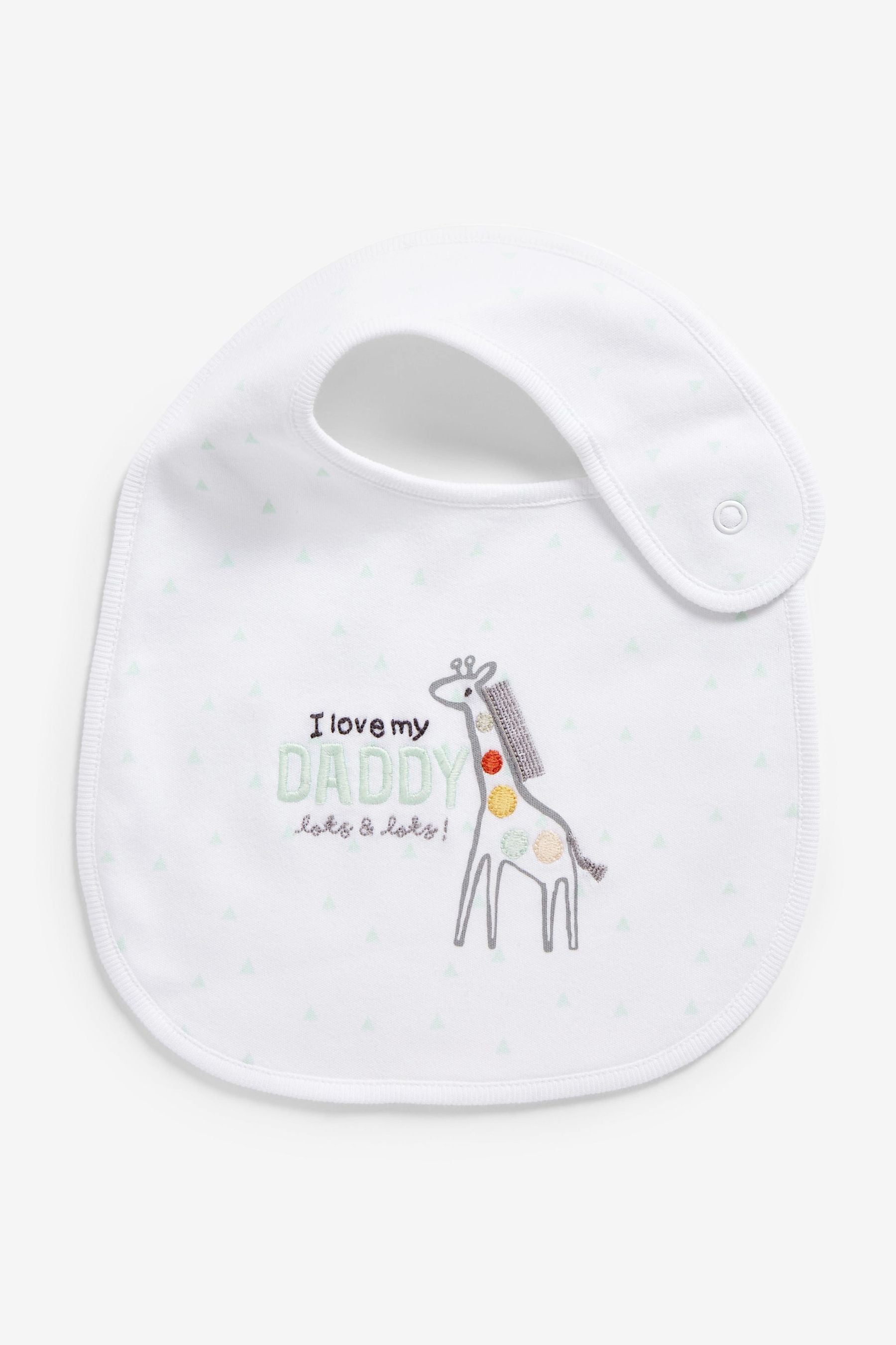 Daddy Giraffe Regular Baby Bibs 2 Pack