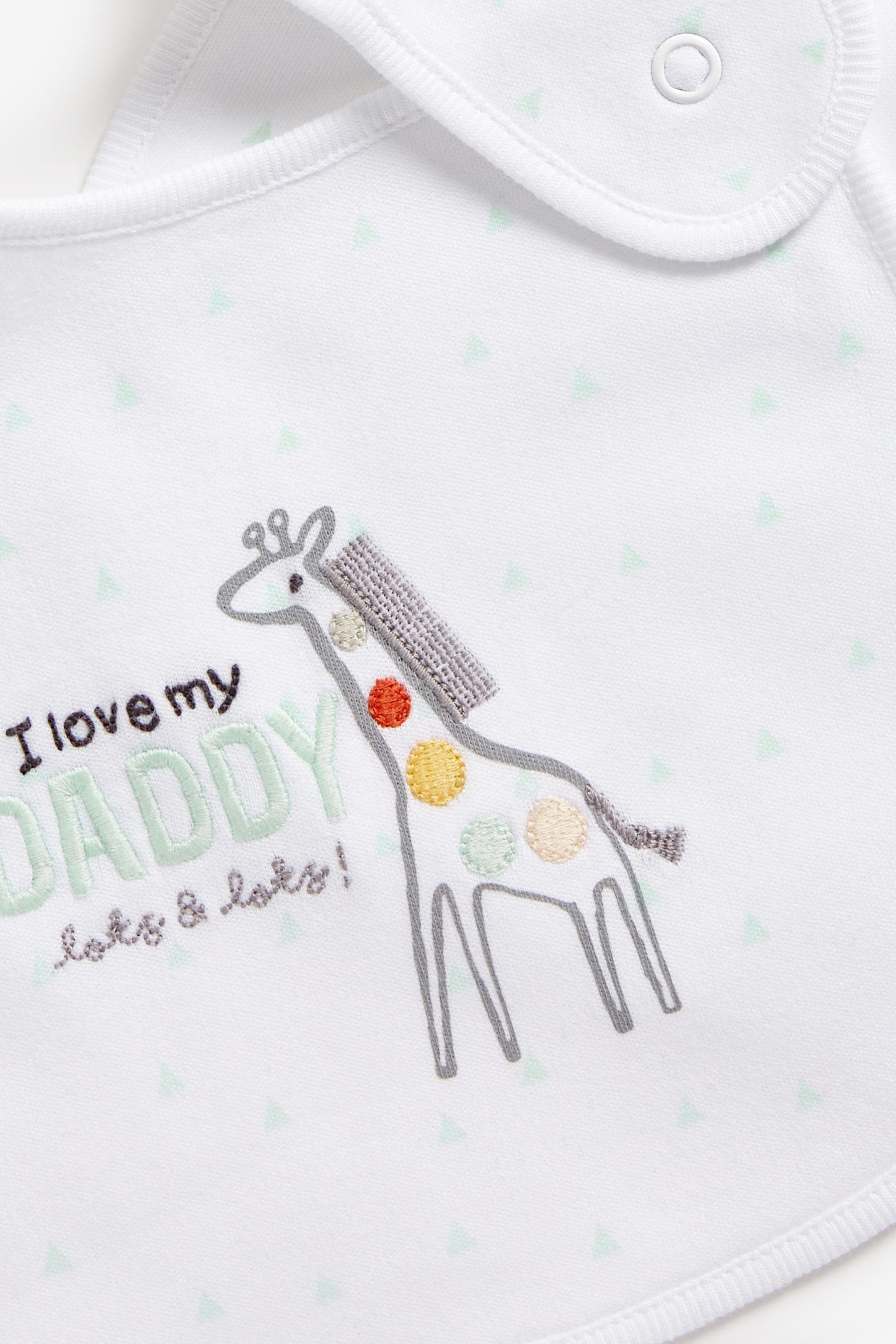 Daddy Giraffe Regular Baby Bibs 2 Pack