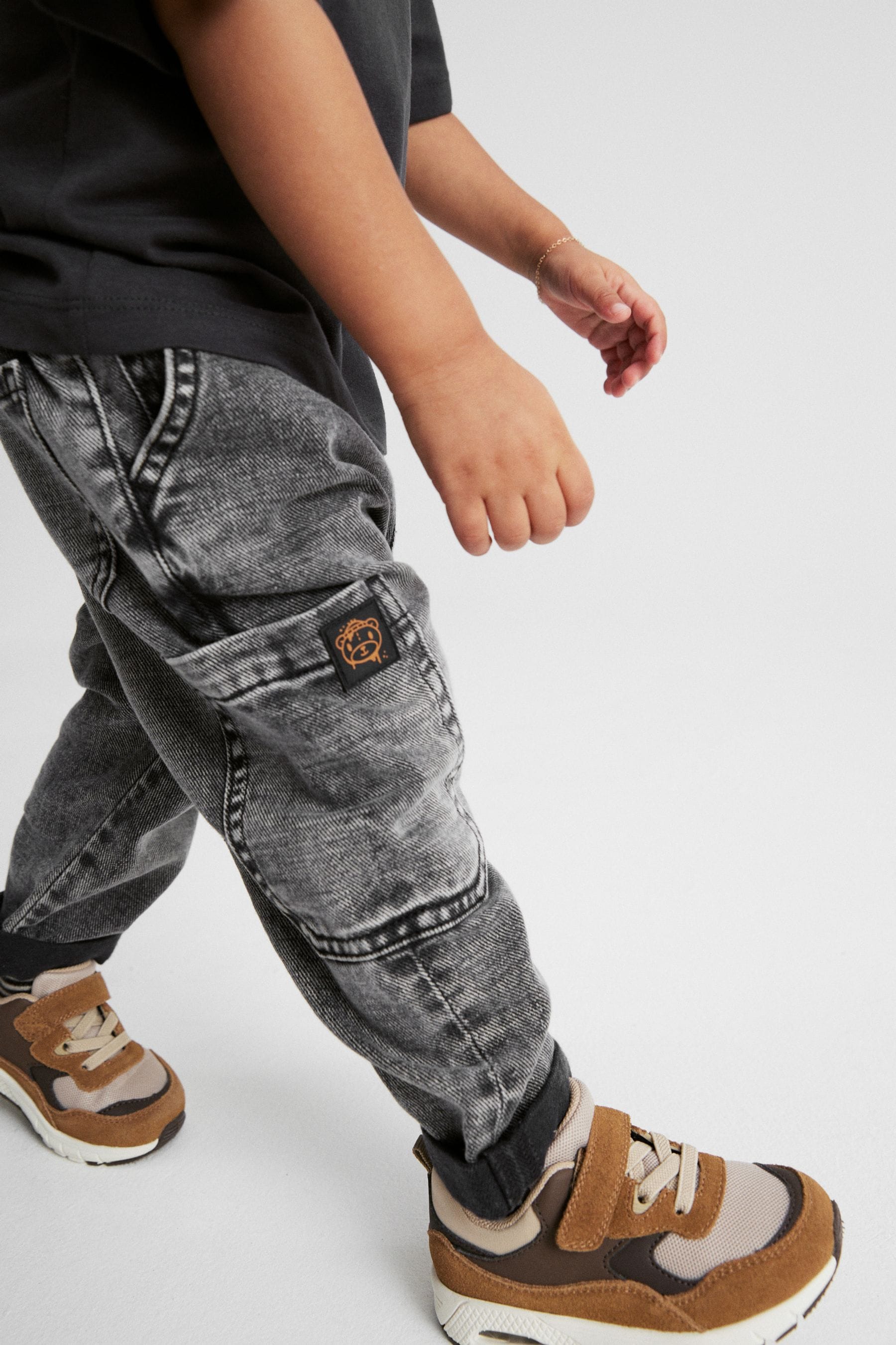 Grey Denim Utility Jeans (3mths-7yrs)