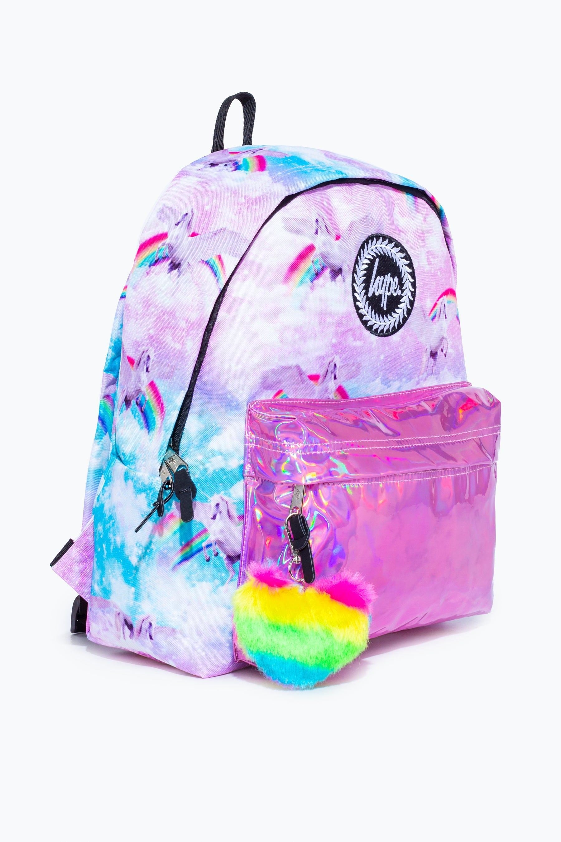 Hype. Pink Unicorn Holographic Backpack