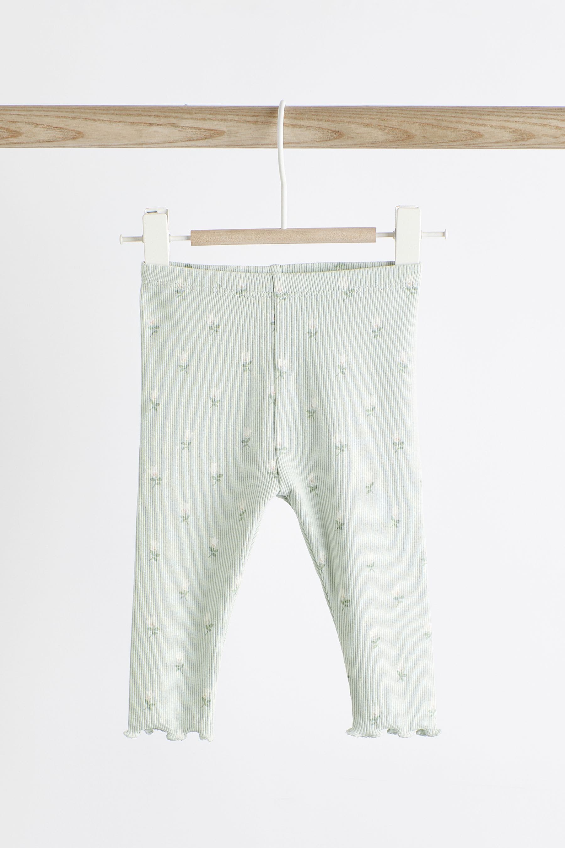 Sage Green Baby Top And Leggings Set