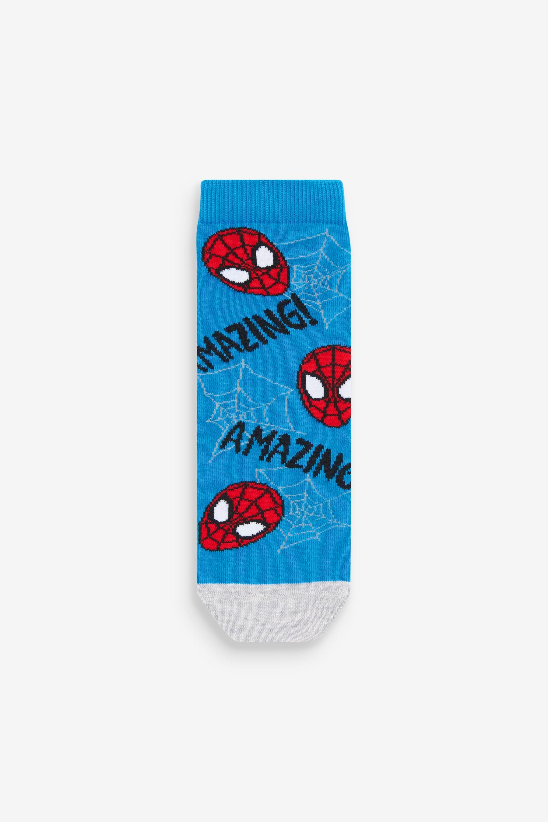 Spiderman License Character 5 Pack Cotton Rich Socks