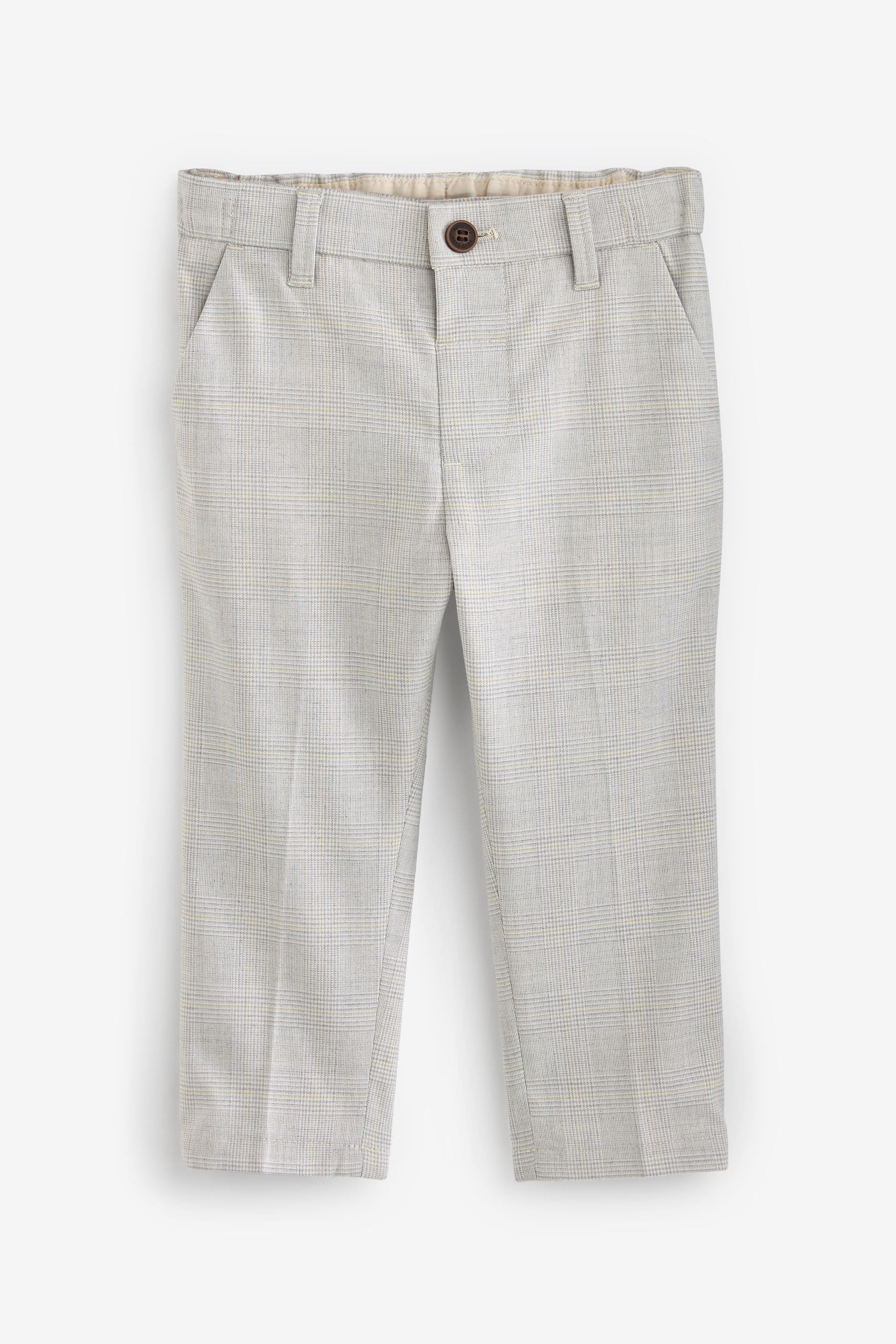 Neutral Check Formal Trousers (3mths-7yrs)