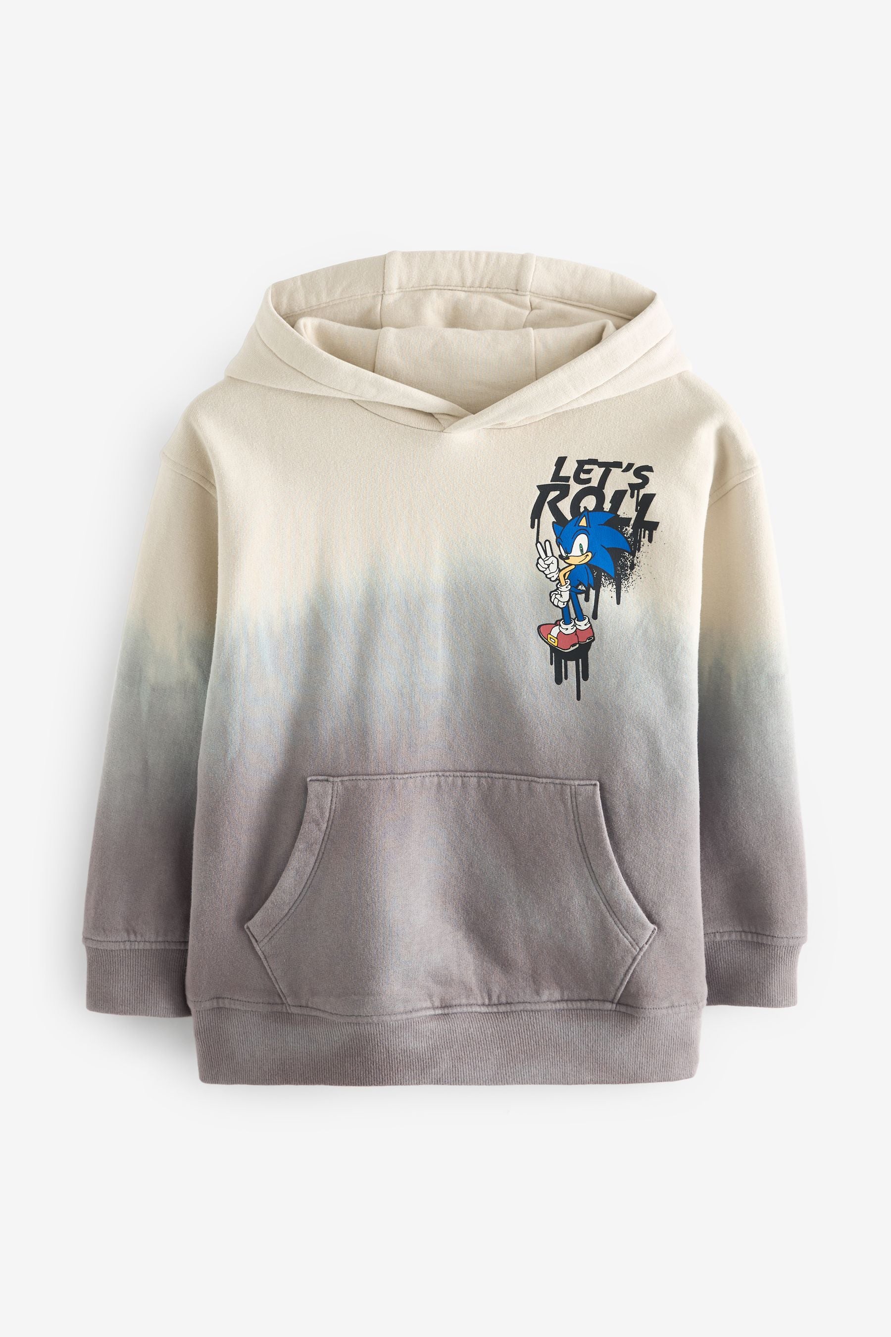 Neutral Licensed Sonic Dip Dye Hoodie (4-14yrs)