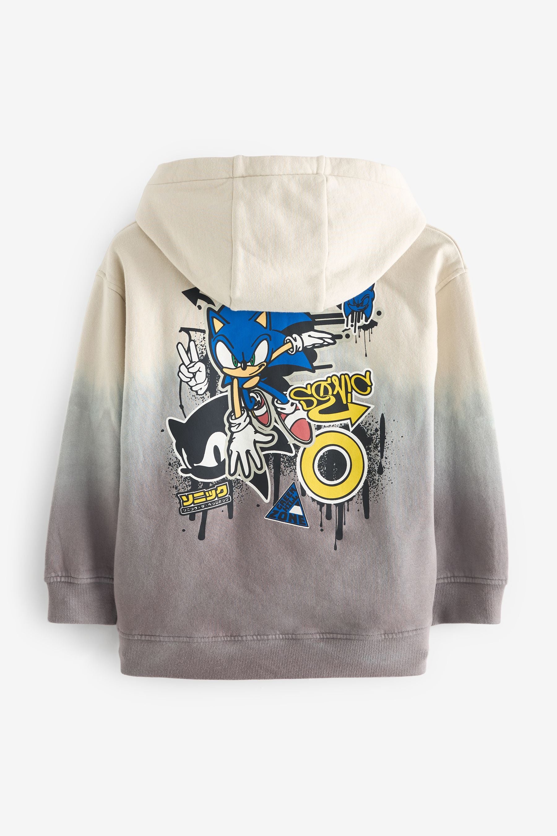 Neutral Licensed Sonic Dip Dye Hoodie (4-14yrs)