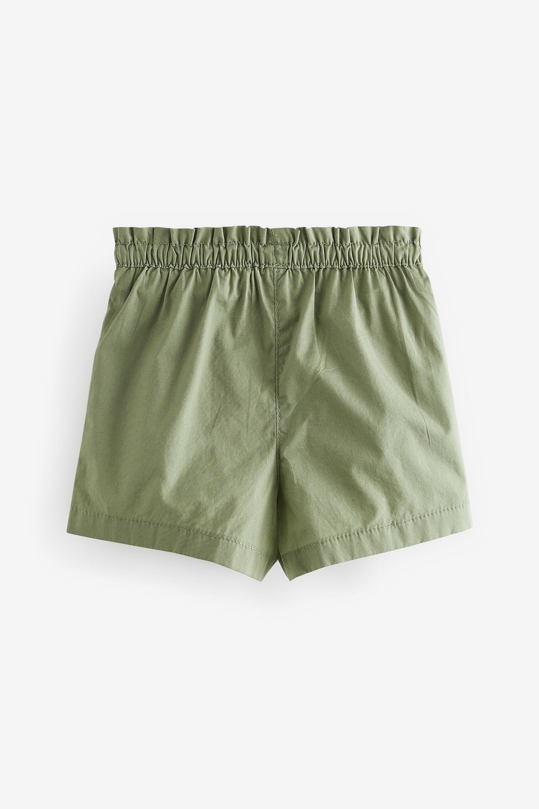 Khaki Green 100% Cotton Pull-On Shorts (3mths-7yrs)