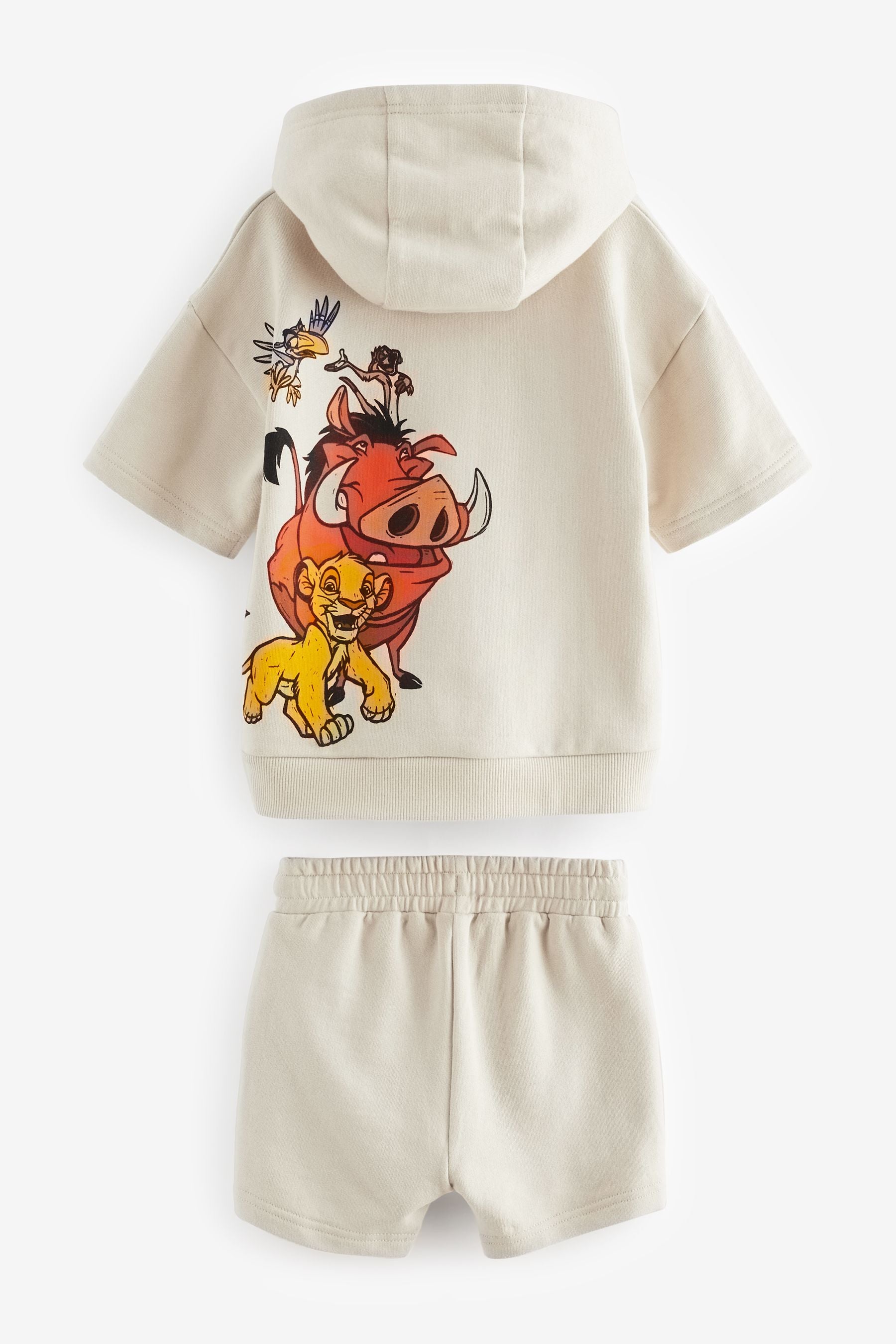 Ecru Lion King Hoodie and Shorts Set (3mths-8yrs)