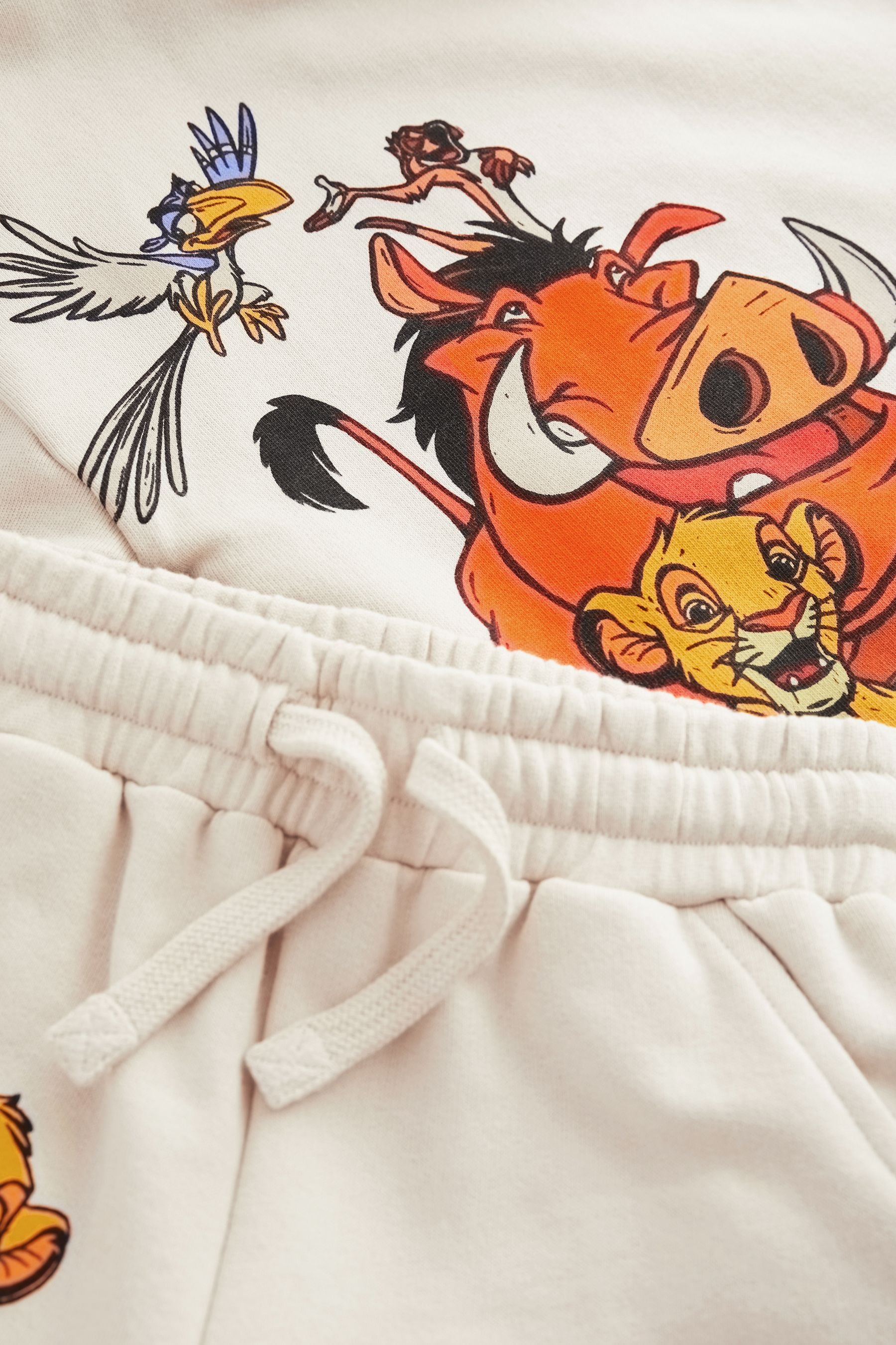 Ecru Lion King Hoodie and Shorts Set (3mths-8yrs)