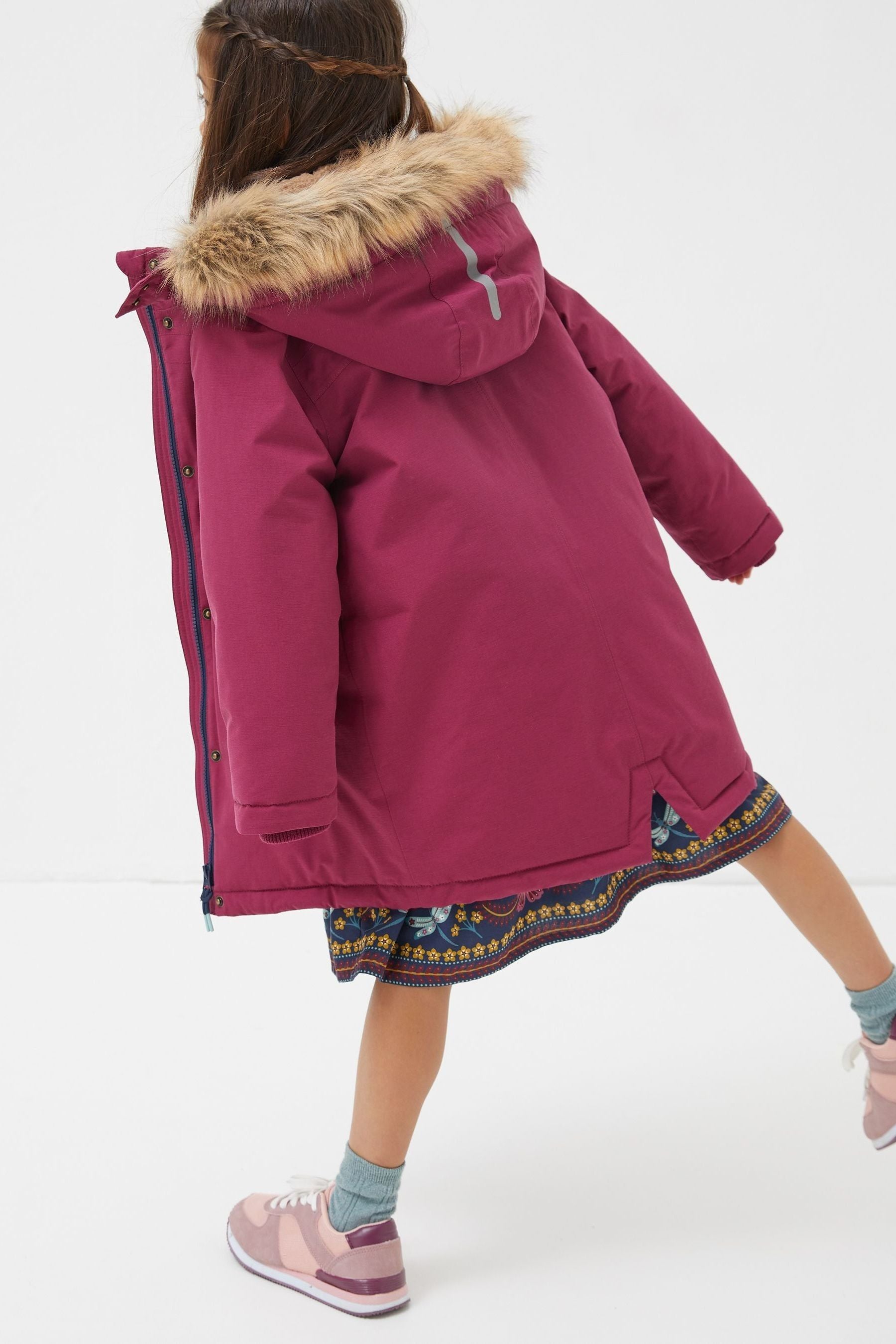 FatFace Pink Waterproof Coat