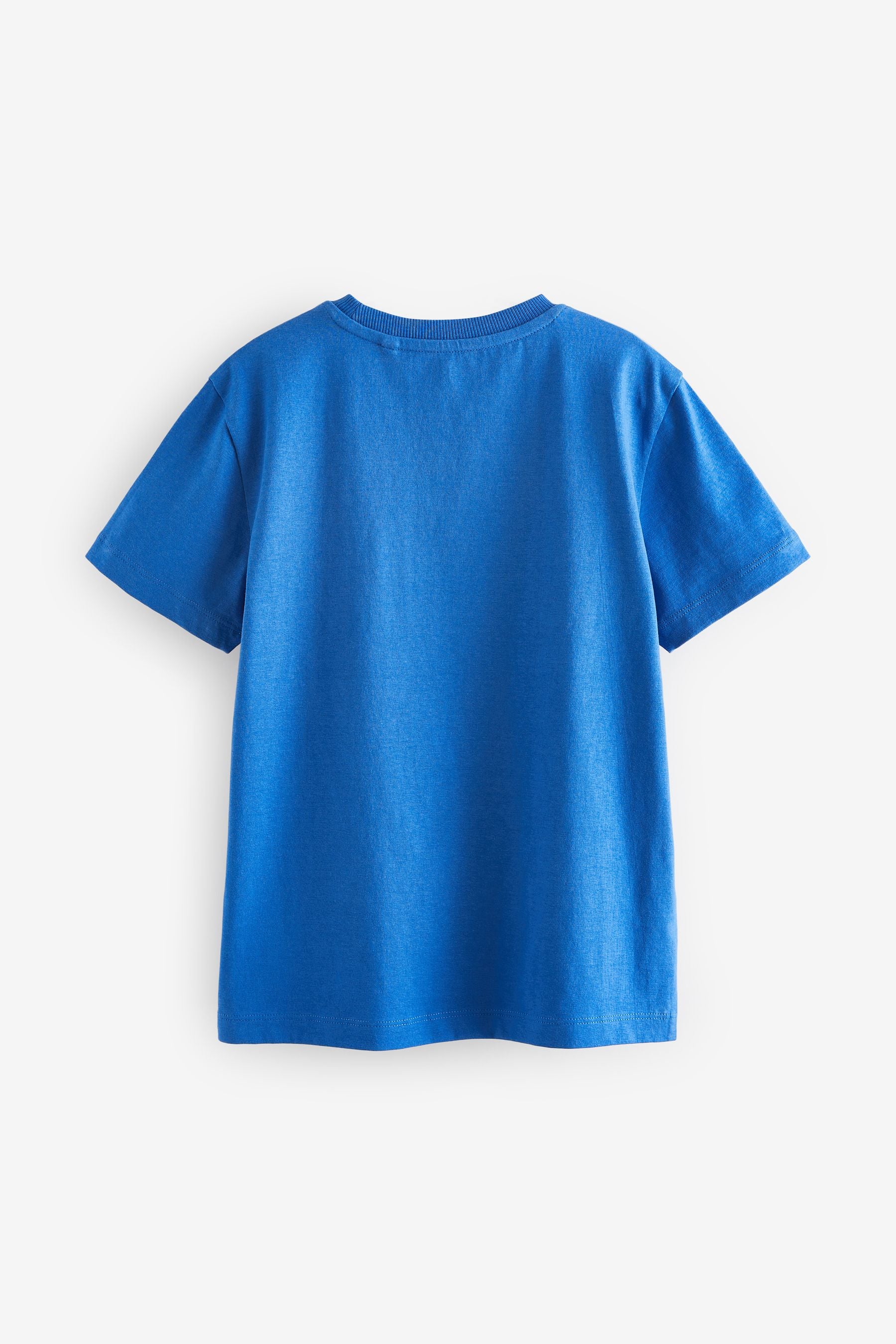 Cobalt Blue Shark Short Sleeves Graphic 100% Cotton T-Shirt (3-16yrs)