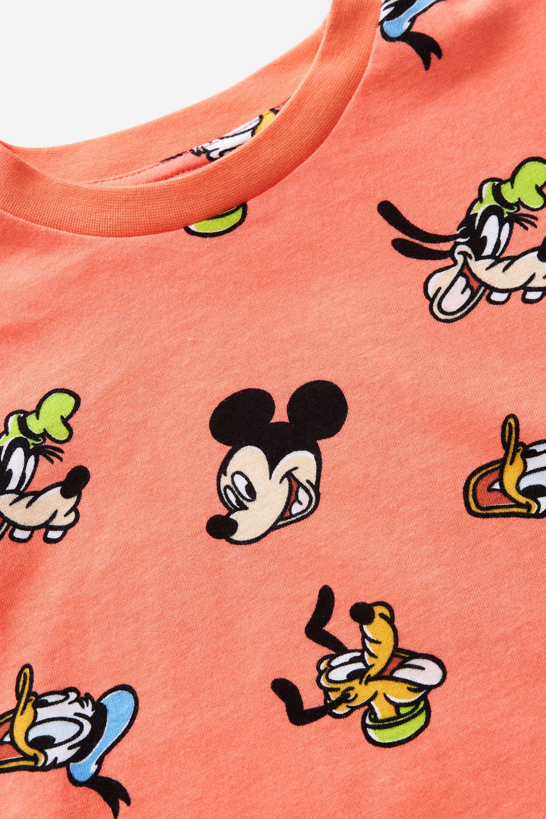 Coral Pink Mickey Short Sleeve T-Shirt (6mths-8yrs)