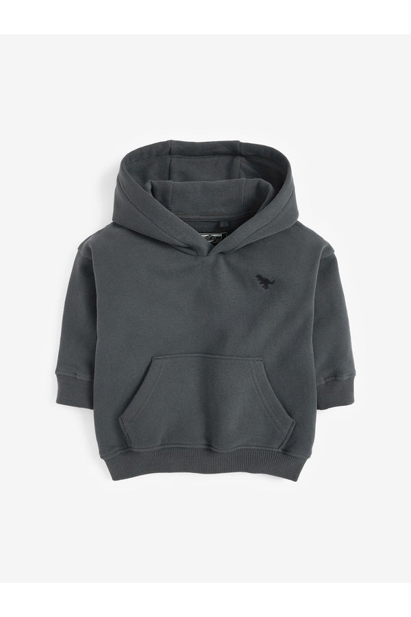 Charcoal Grey Soft Touch Jersey Hoodie (3mths-7yrs)