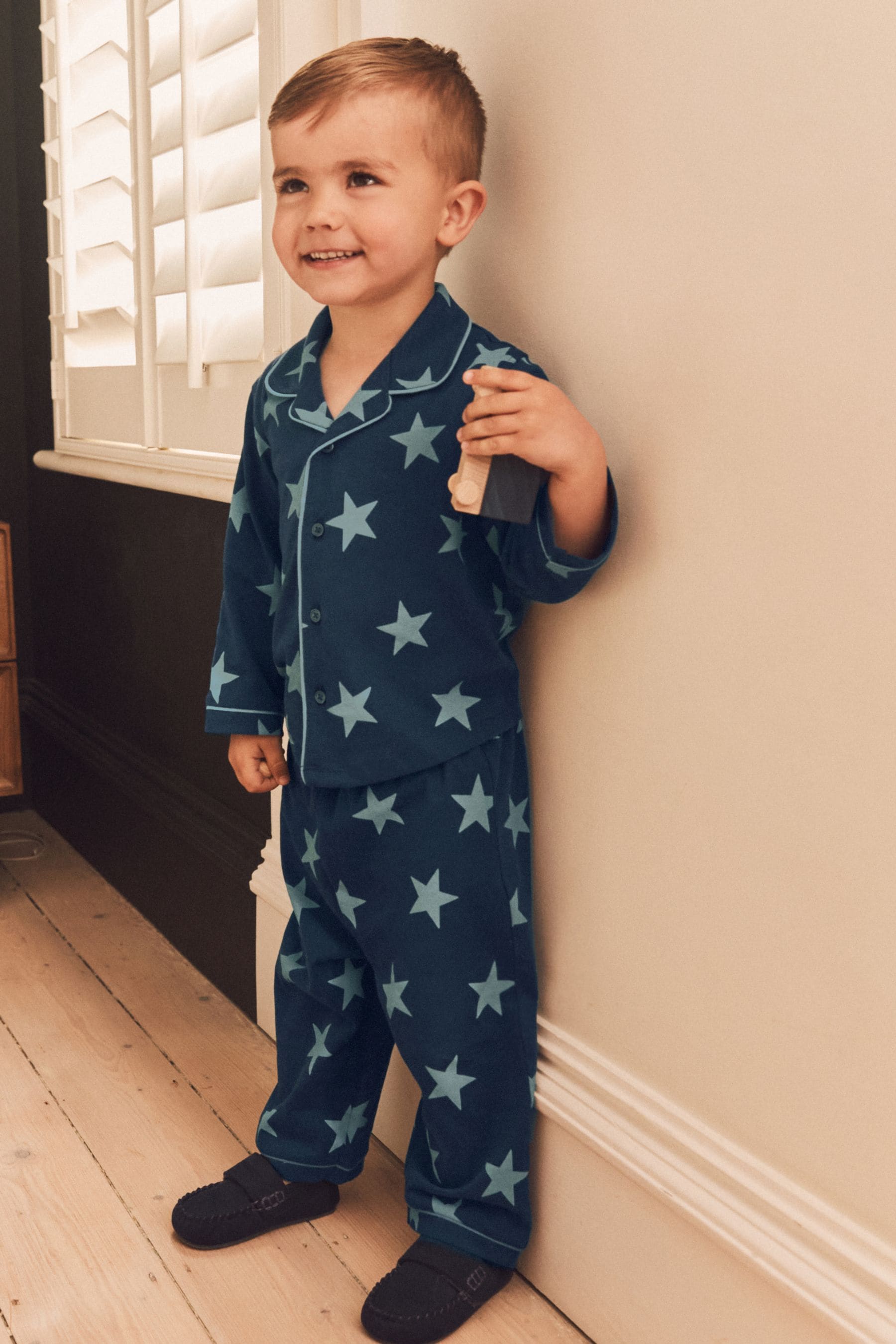 Blue Star Button Down Pyjamas (9mths-8yrs)