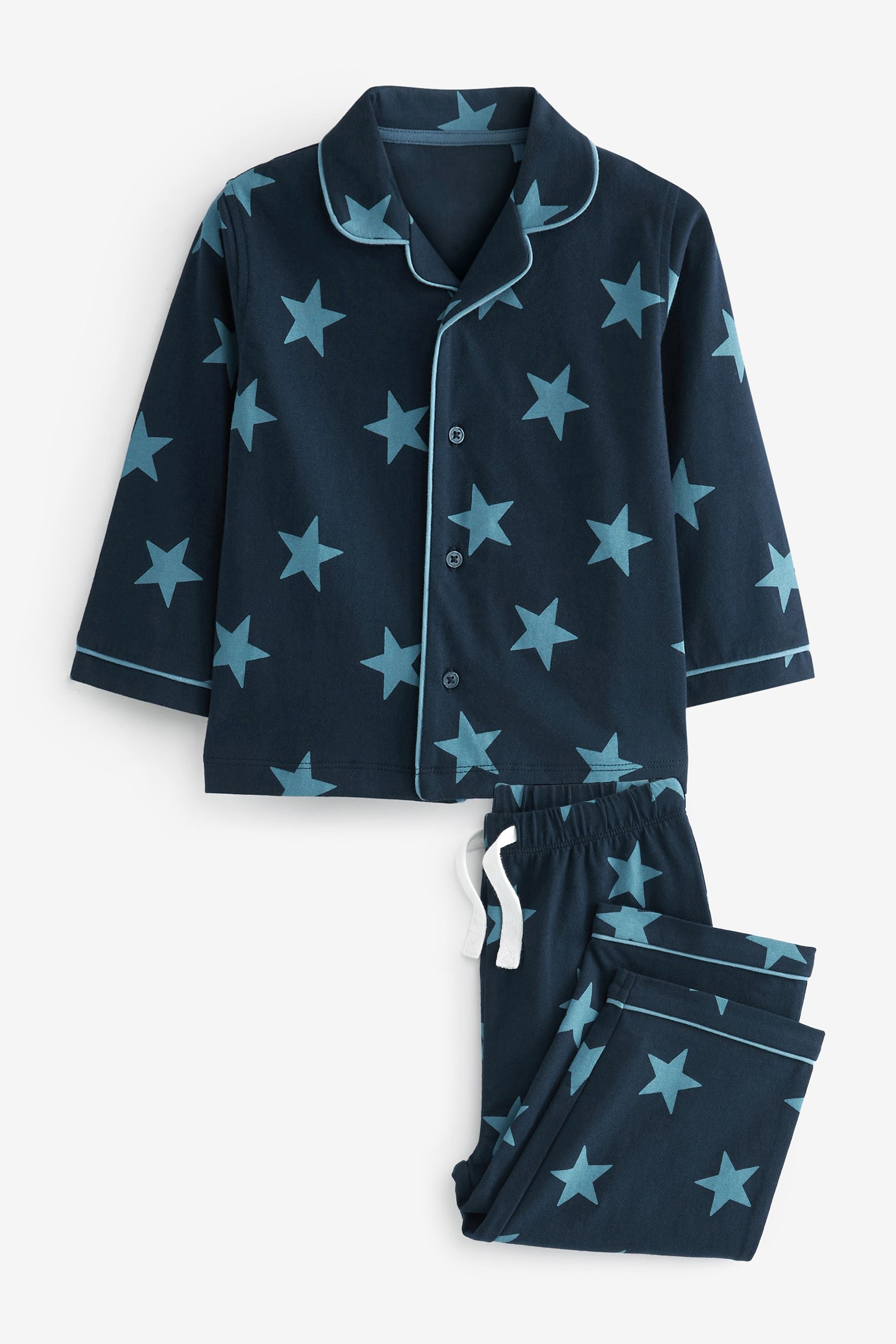 Blue Star Button Down Pyjamas (9mths-8yrs)