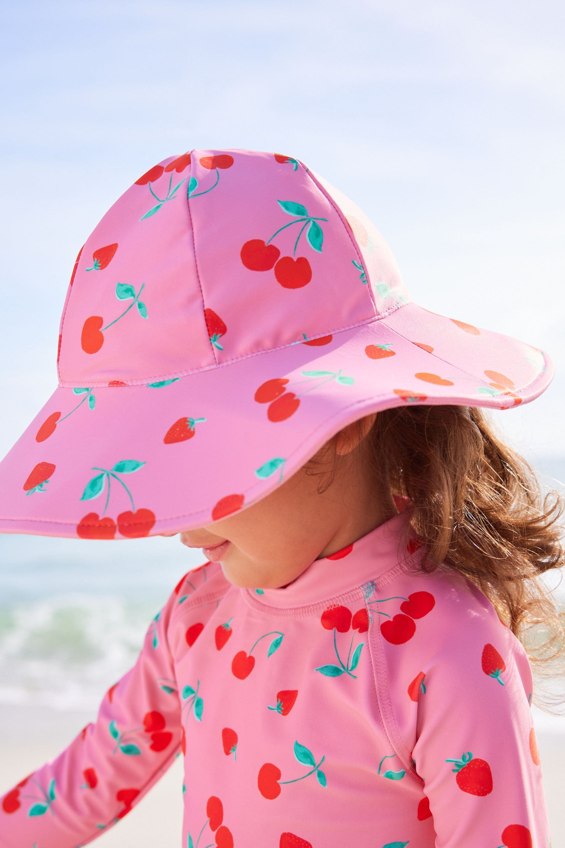 Pink Cherry Swim Hat (3mths-10yrs)