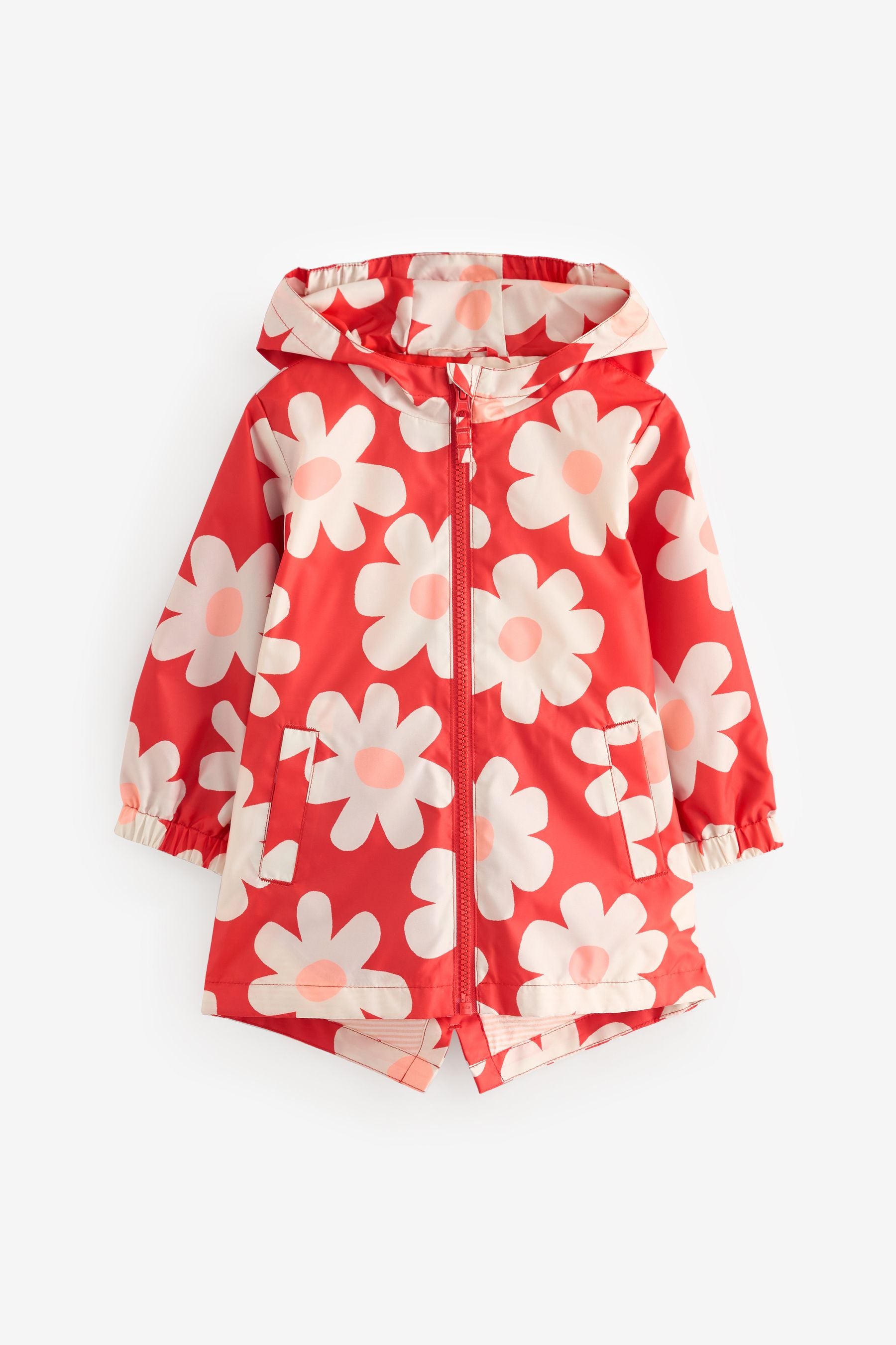 Red Shower Resistant Printed Cagoule (3mths-7yrs)