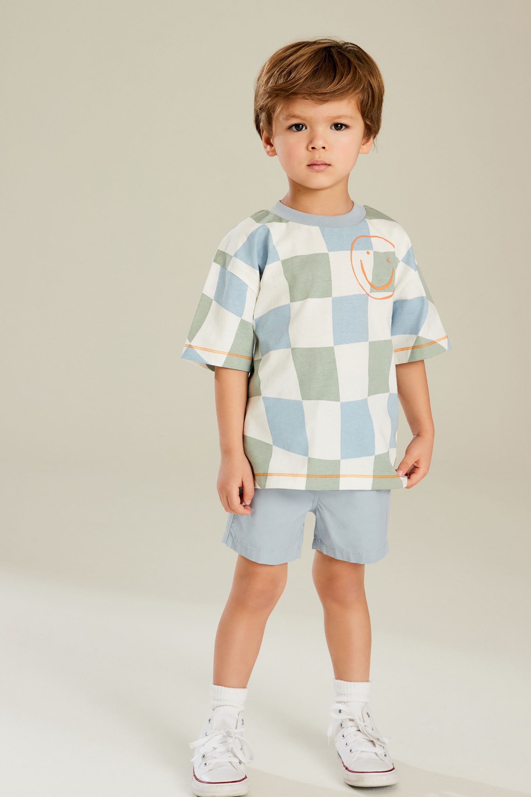 Pale Blue Pull-On Shorts (3mths-7yrs)