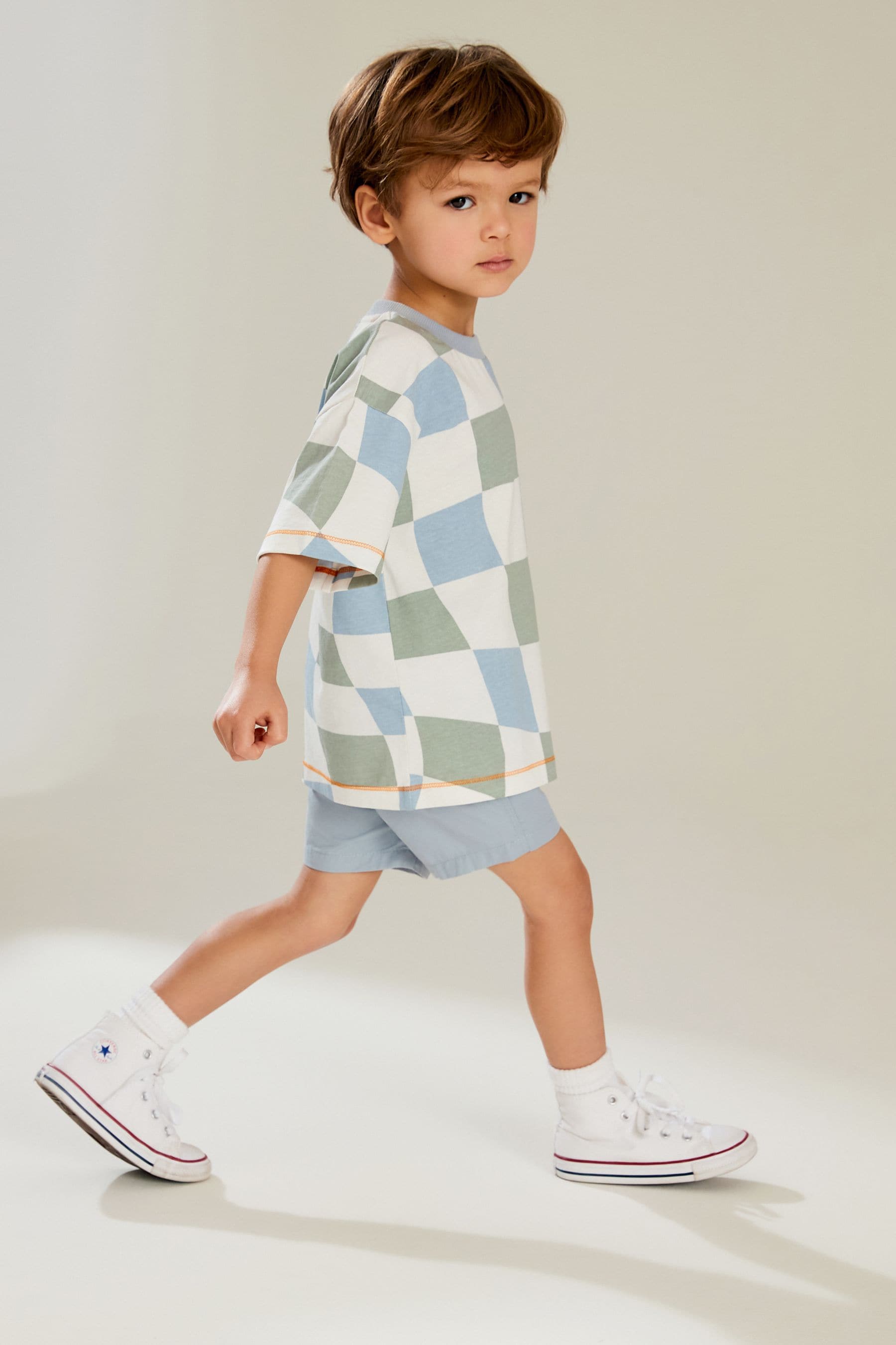 Pale Blue Pull-On Shorts (3mths-7yrs)