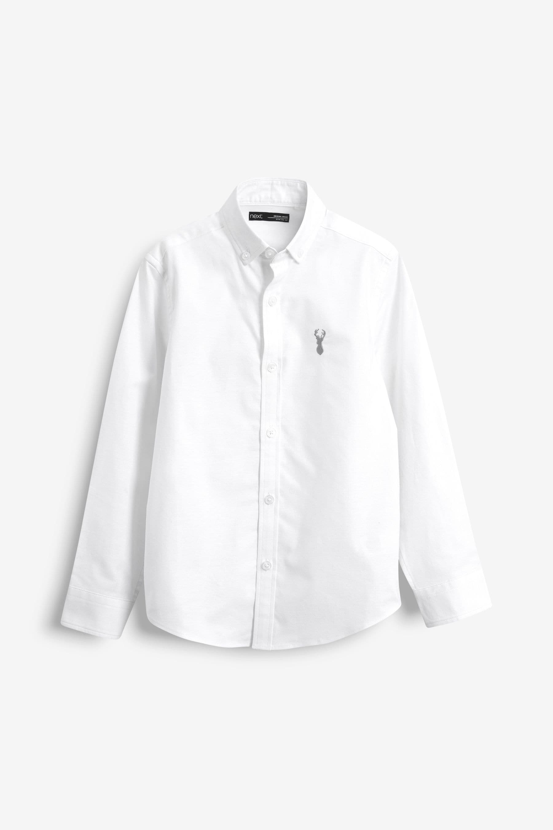 Plain White Single Oxford Shirt (3-16yrs)