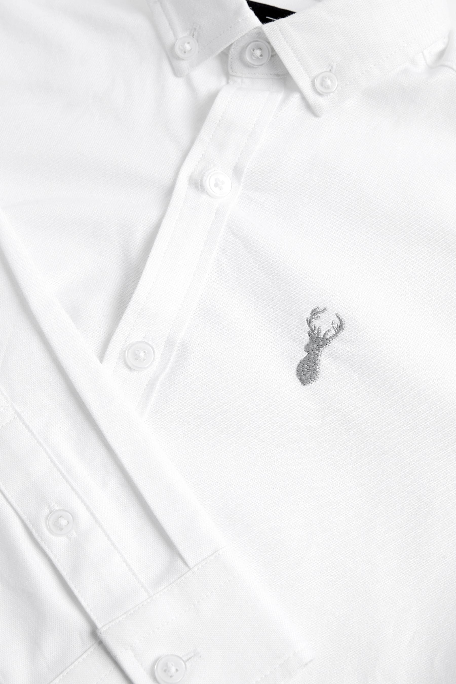 Plain White Single Oxford Shirt (3-16yrs)