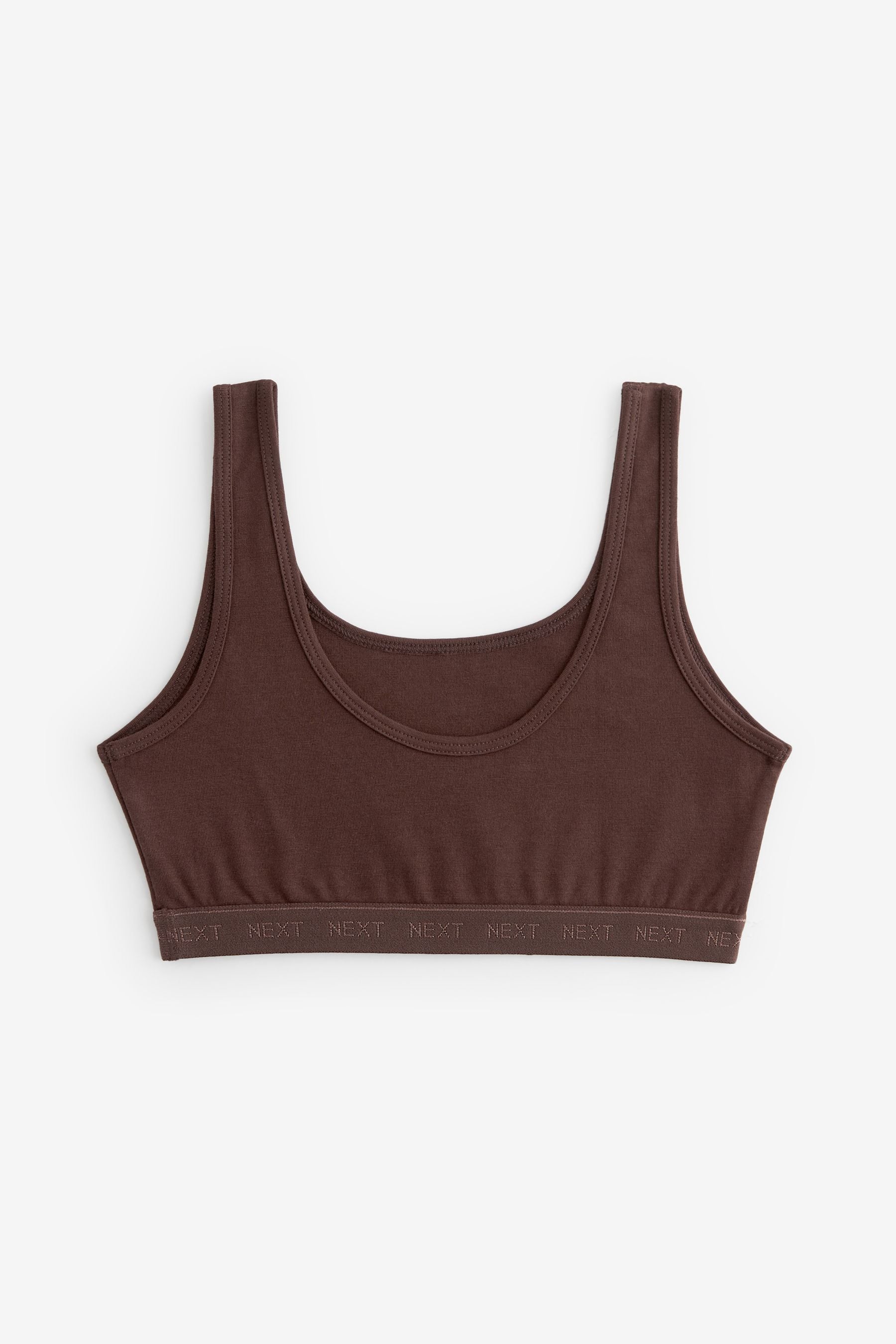 Truffle Brown Crop Tops 3 Pack (5-16yrs)