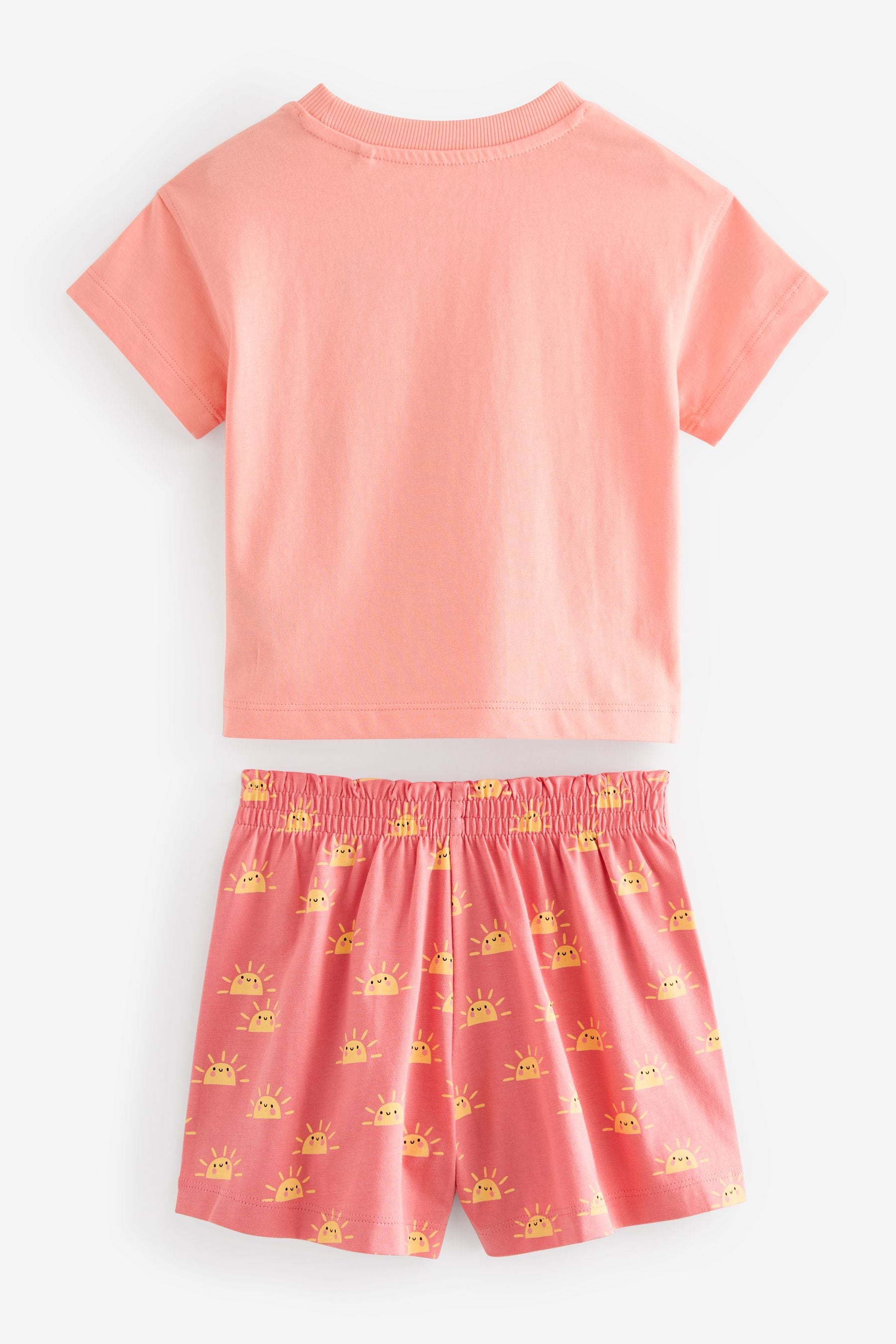 Pink/Orange 3 Pack Short Pyjamas (9mths-8yrs)