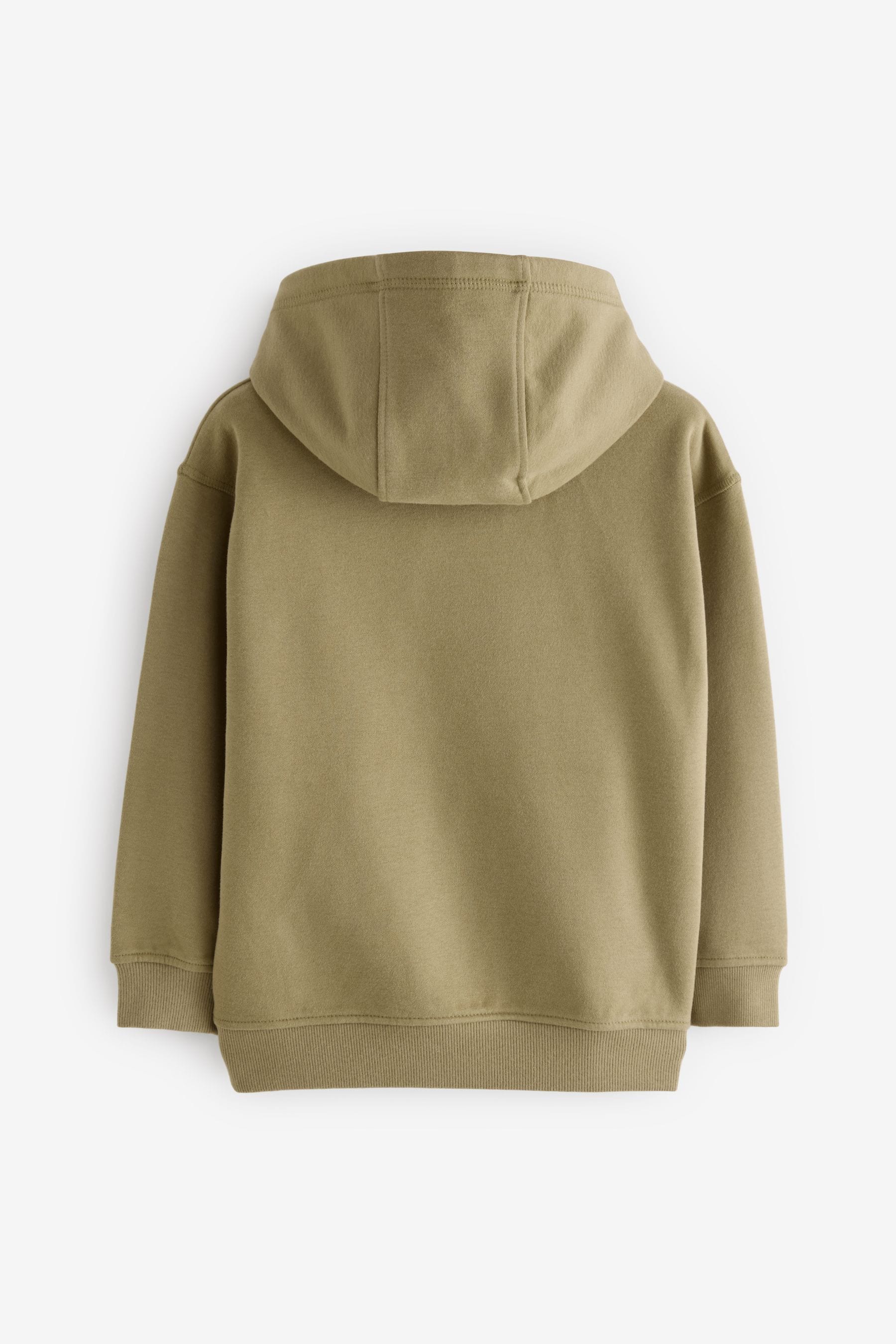 Green Plain Hooded Hoodie (3-16yrs)